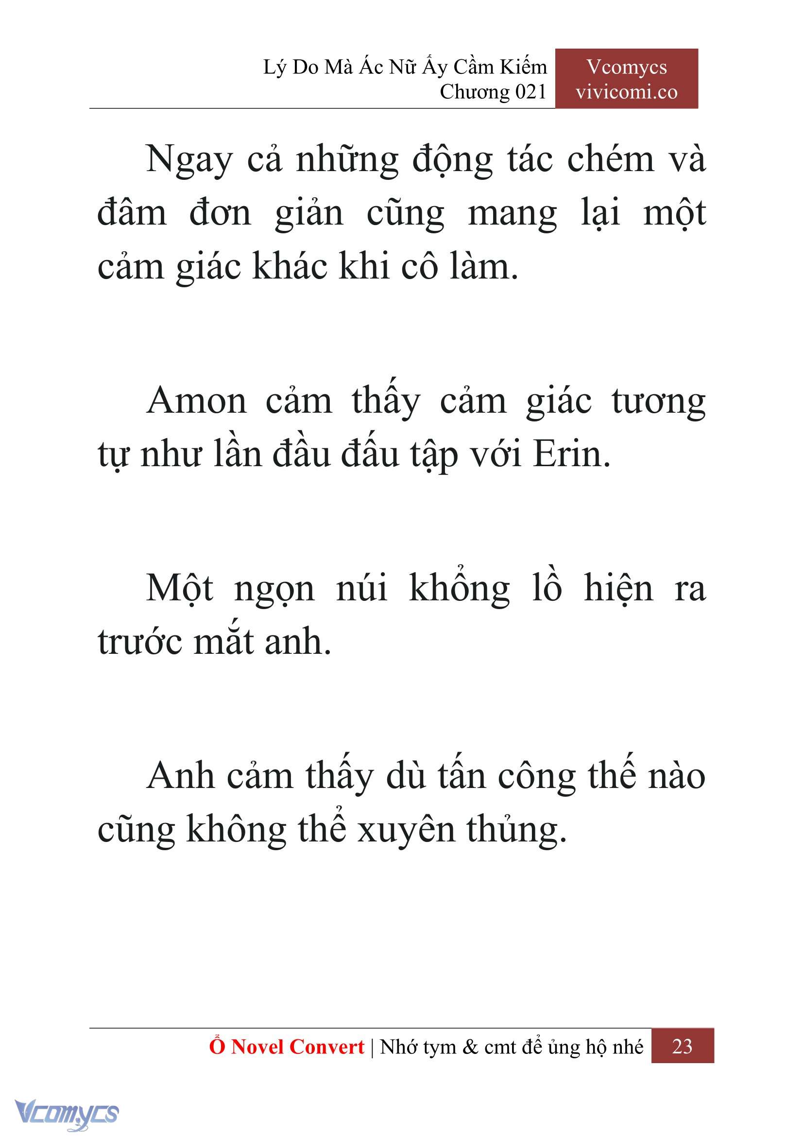 [Novel] Lý Do Mà Ác Nữ Ấy Cầm Kiếm Chap 21 - Next Chap 22