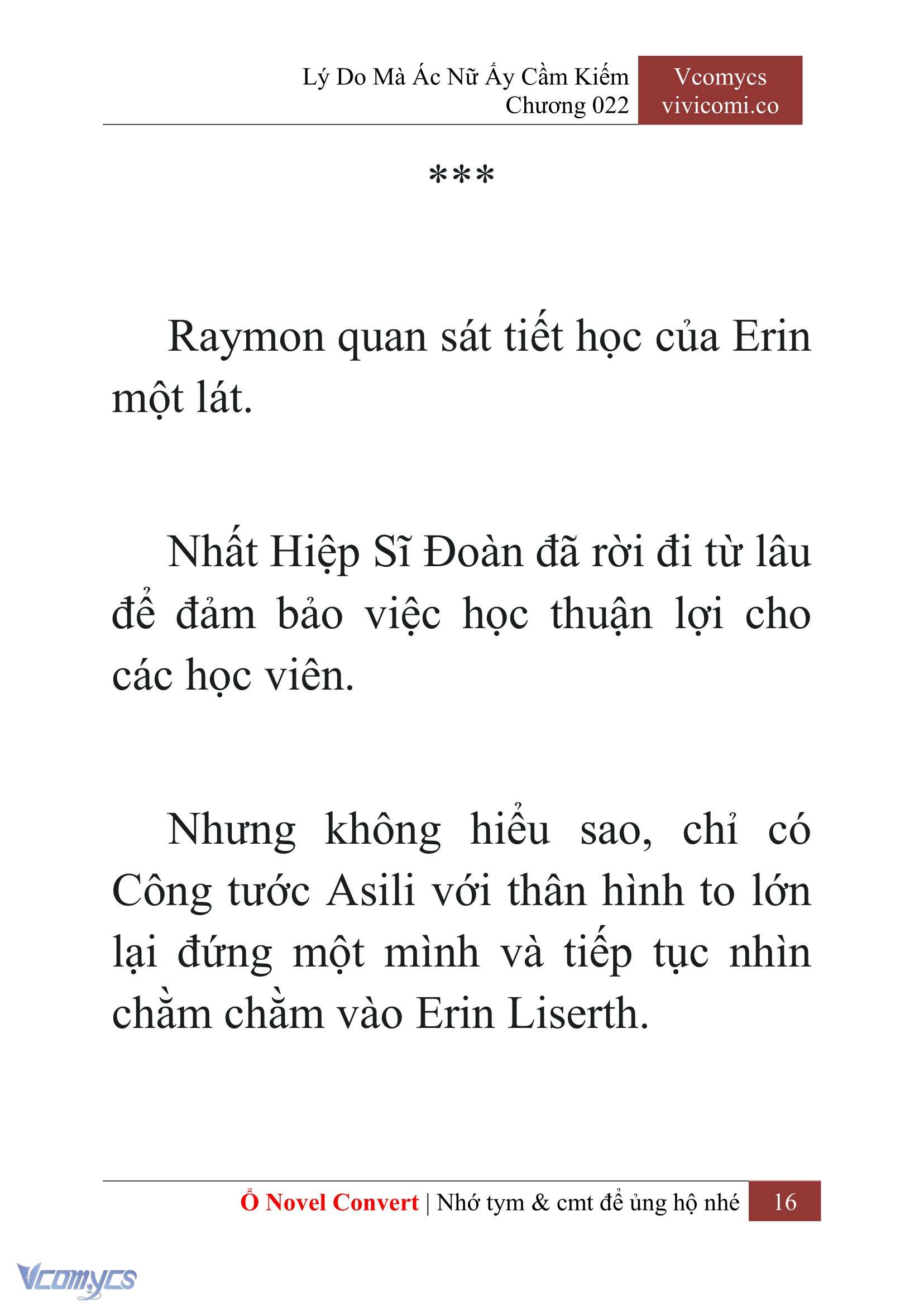 [Novel] Lý Do Mà Ác Nữ Ấy Cầm Kiếm Chap 22 - Next Chap 23