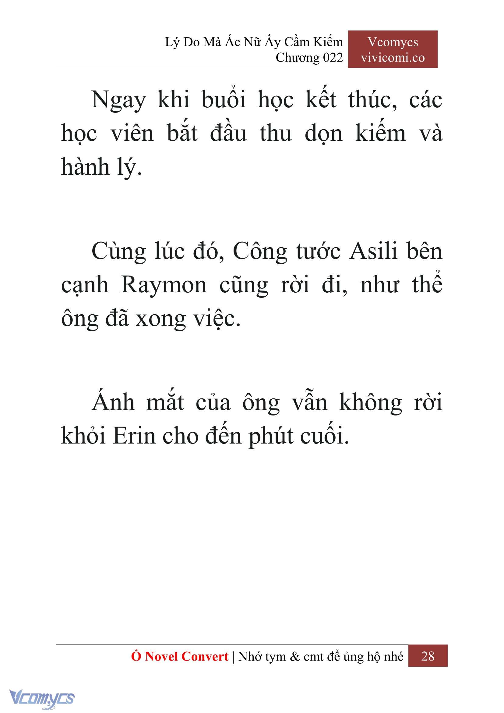 [Novel] Lý Do Mà Ác Nữ Ấy Cầm Kiếm Chap 22 - Next Chap 23