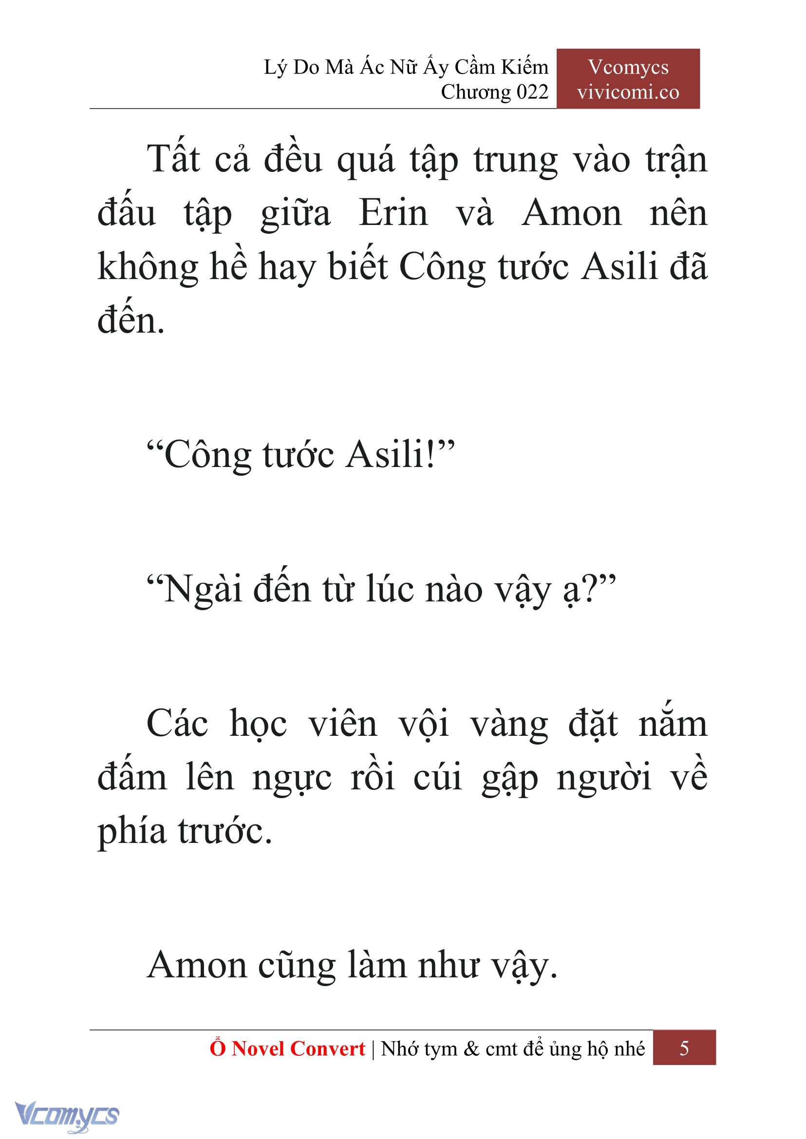 [Novel] Lý Do Mà Ác Nữ Ấy Cầm Kiếm Chap 22 - Next Chap 23