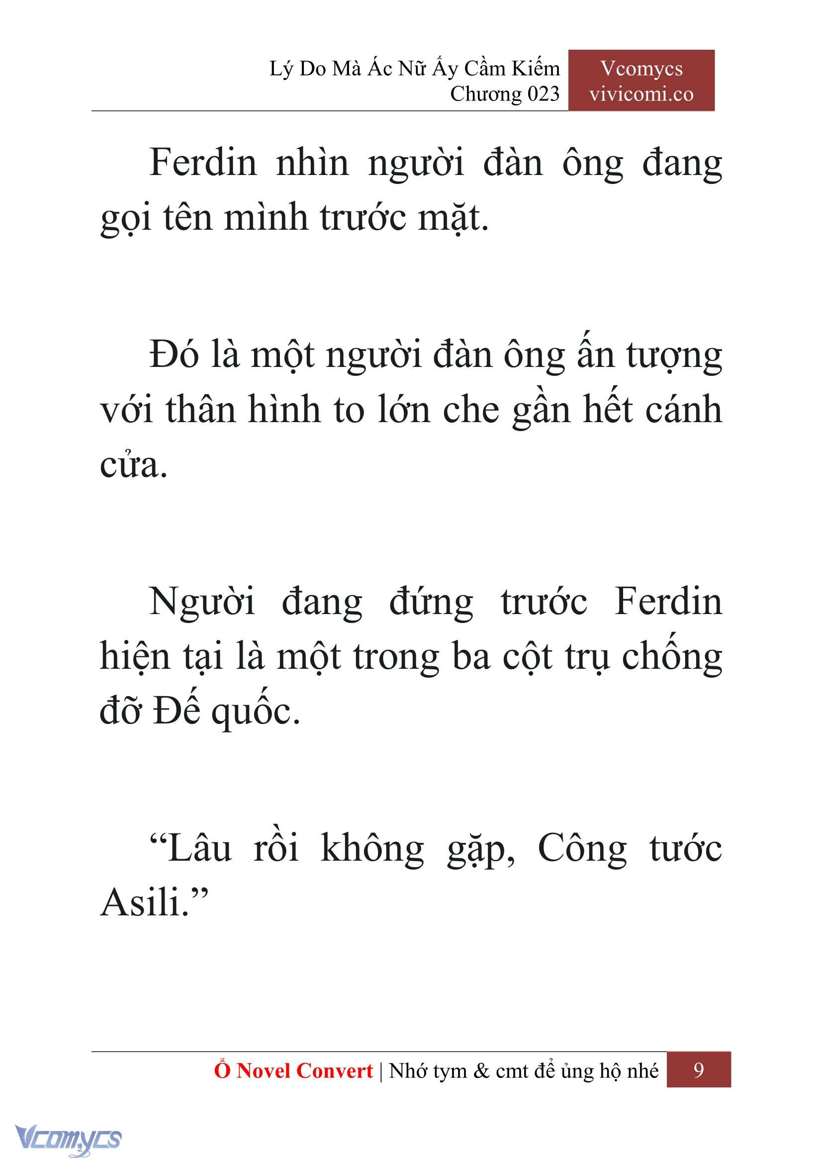 [Novel] Lý Do Mà Ác Nữ Ấy Cầm Kiếm Chap 23 - Next Chap 24