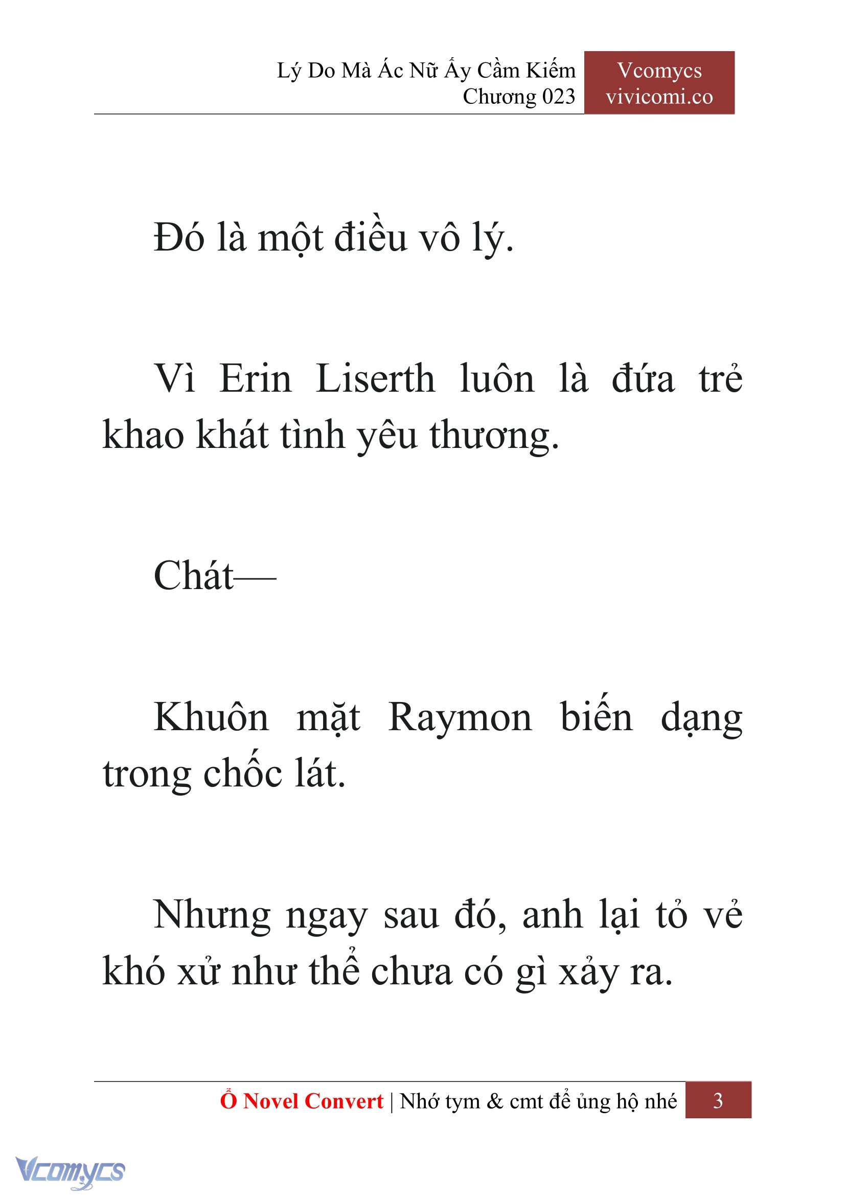 [Novel] Lý Do Mà Ác Nữ Ấy Cầm Kiếm Chap 23 - Next Chap 24