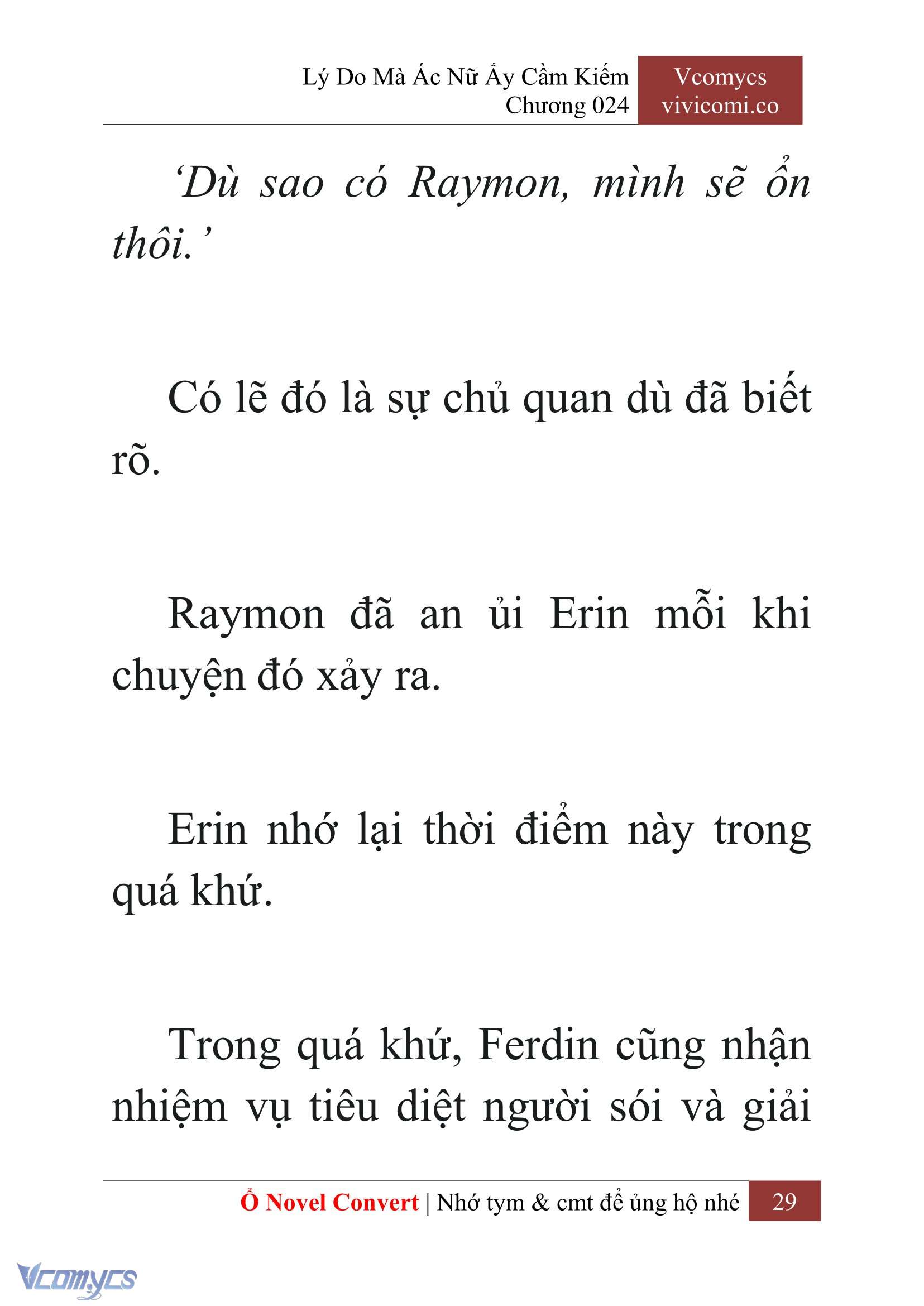 [Novel] Lý Do Mà Ác Nữ Ấy Cầm Kiếm Chap 24 - Next Chap 25