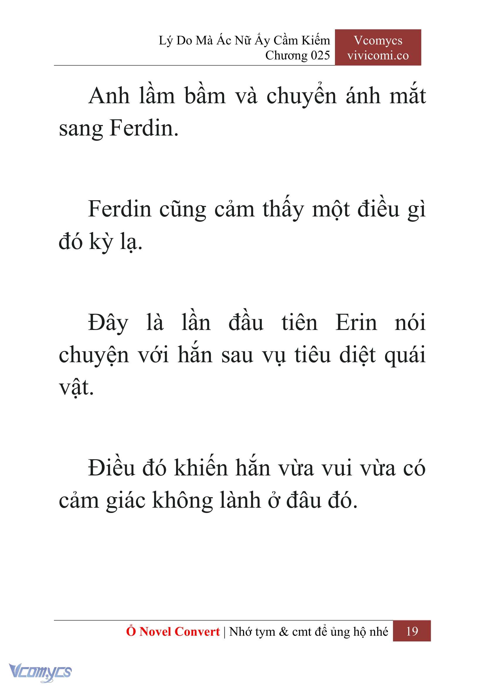 [Novel] Lý Do Mà Ác Nữ Ấy Cầm Kiếm Chap 25 - Next Chap 26