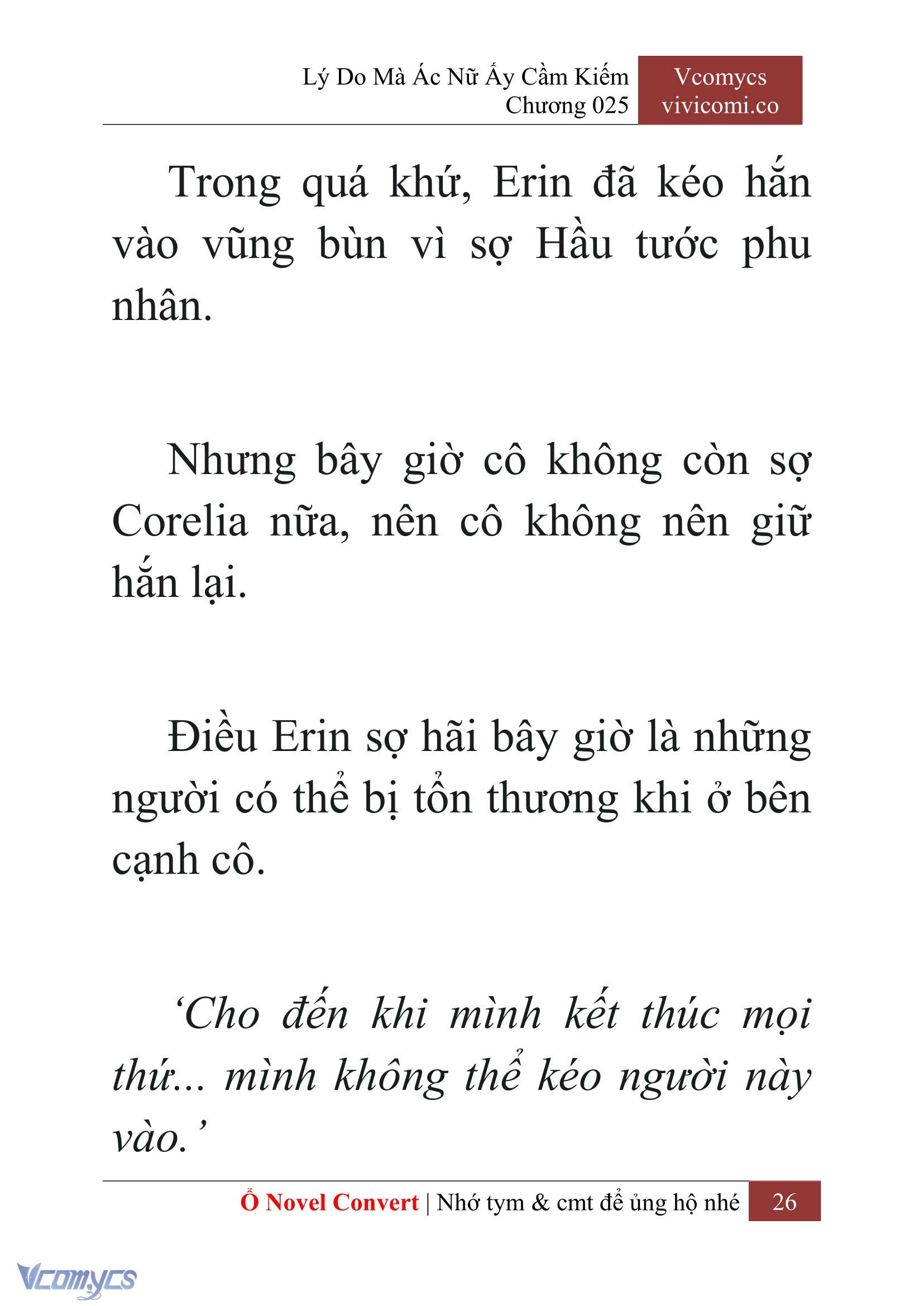[Novel] Lý Do Mà Ác Nữ Ấy Cầm Kiếm Chap 25 - Next Chap 26