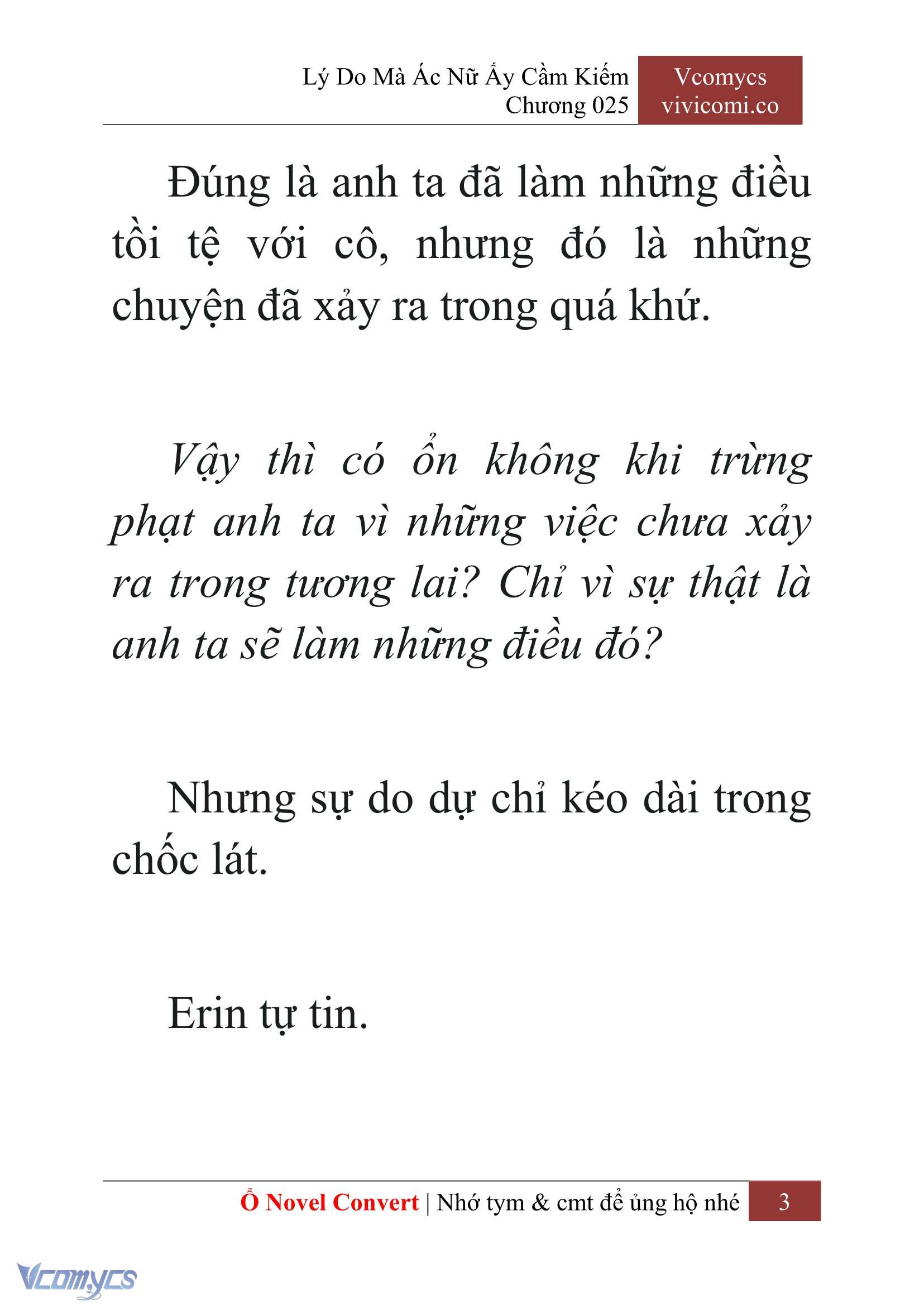 [Novel] Lý Do Mà Ác Nữ Ấy Cầm Kiếm Chap 25 - Next Chap 26