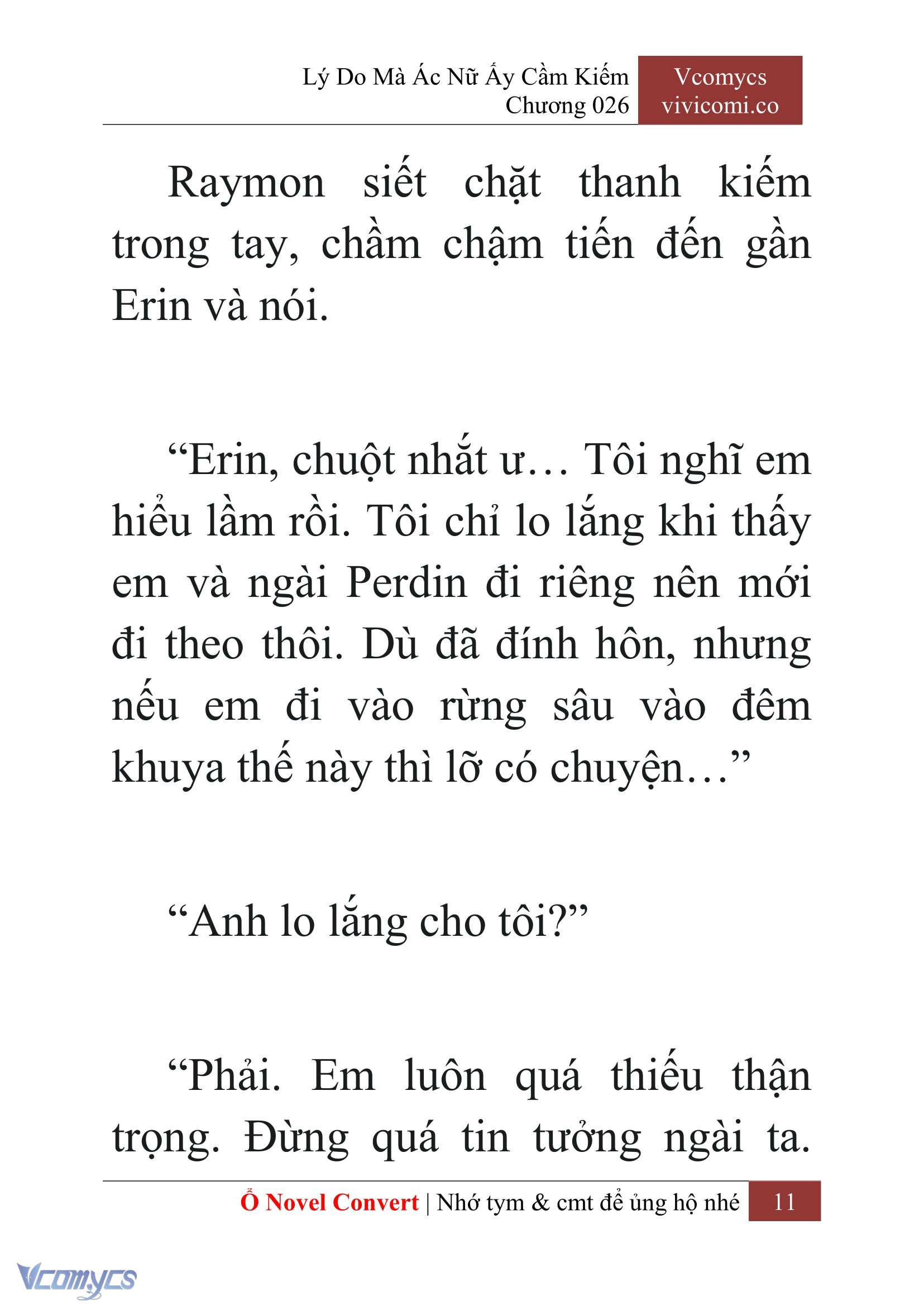 [Novel] Lý Do Mà Ác Nữ Ấy Cầm Kiếm Chap 26 - Next Chap 27