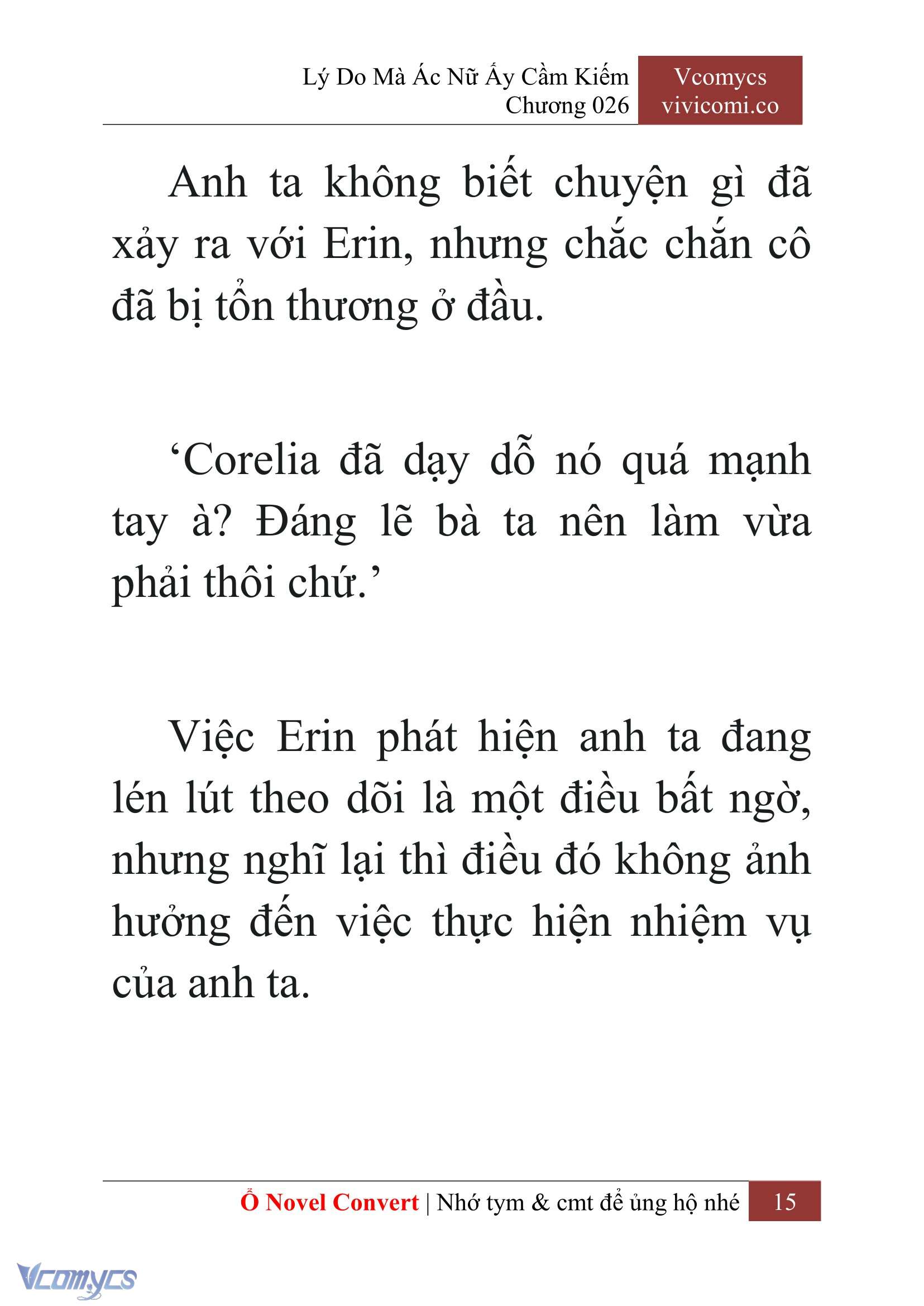 [Novel] Lý Do Mà Ác Nữ Ấy Cầm Kiếm Chap 26 - Next Chap 27