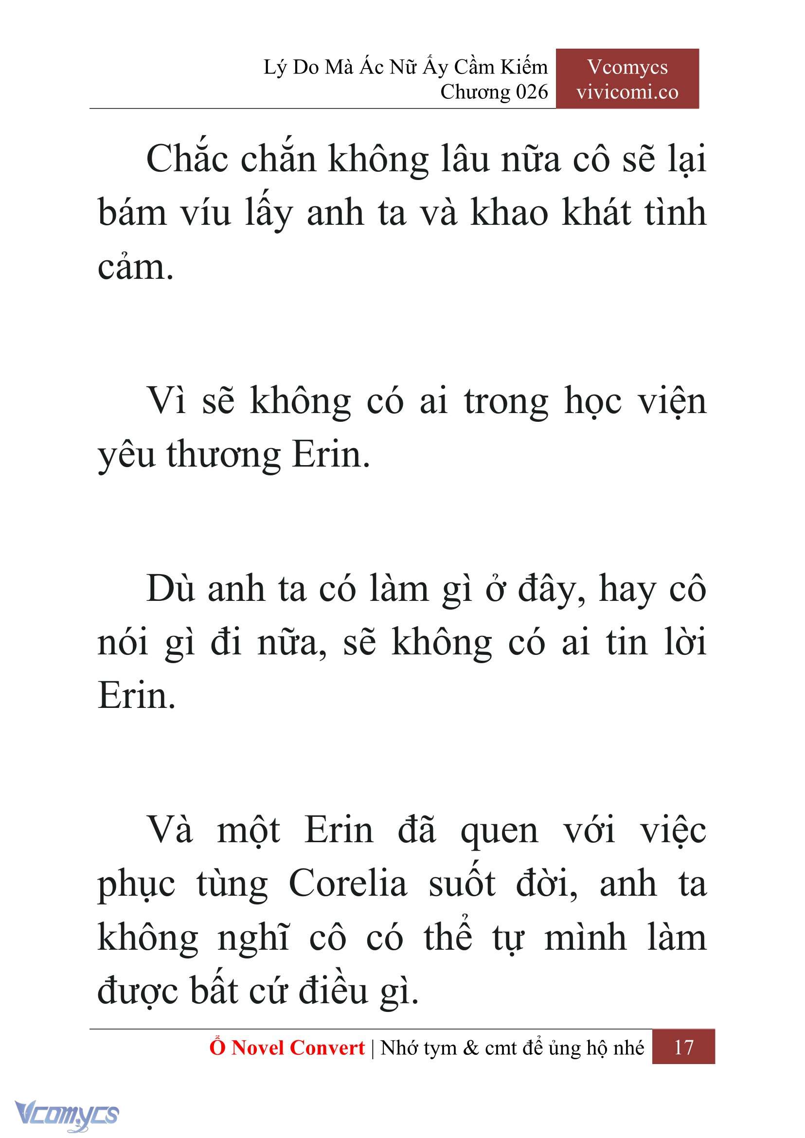 [Novel] Lý Do Mà Ác Nữ Ấy Cầm Kiếm Chap 26 - Next Chap 27