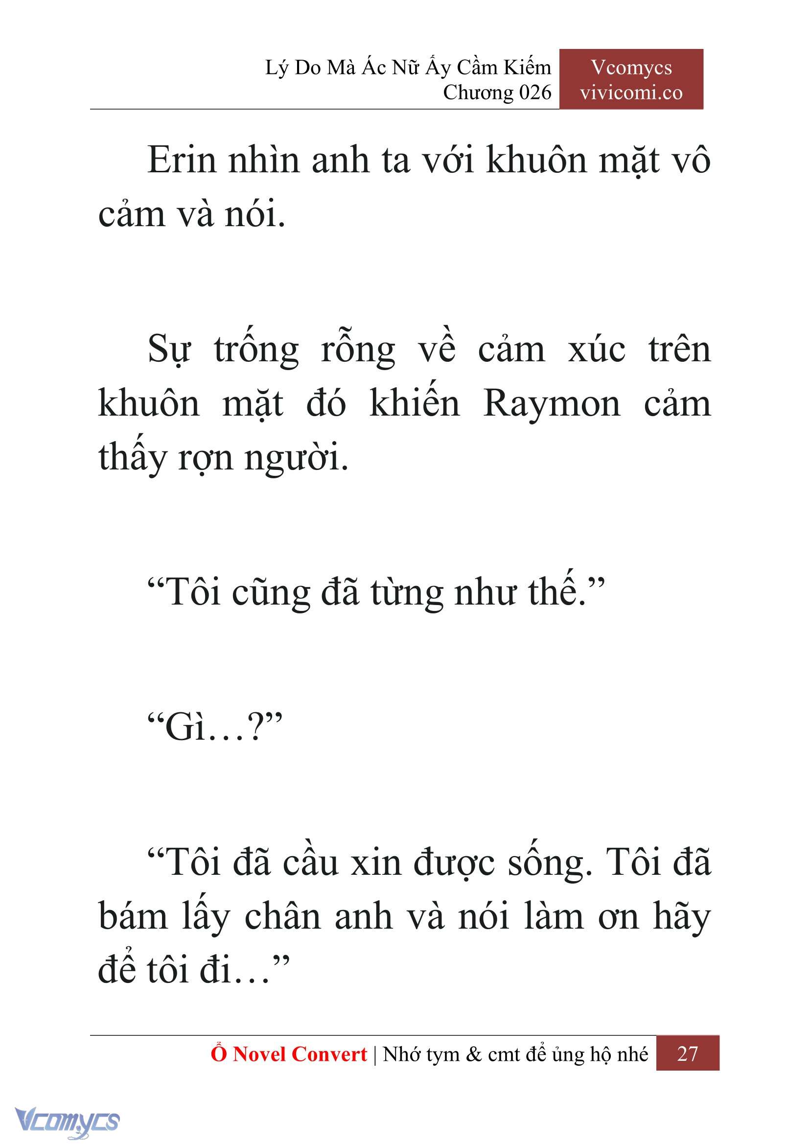 [Novel] Lý Do Mà Ác Nữ Ấy Cầm Kiếm Chap 26 - Next Chap 27