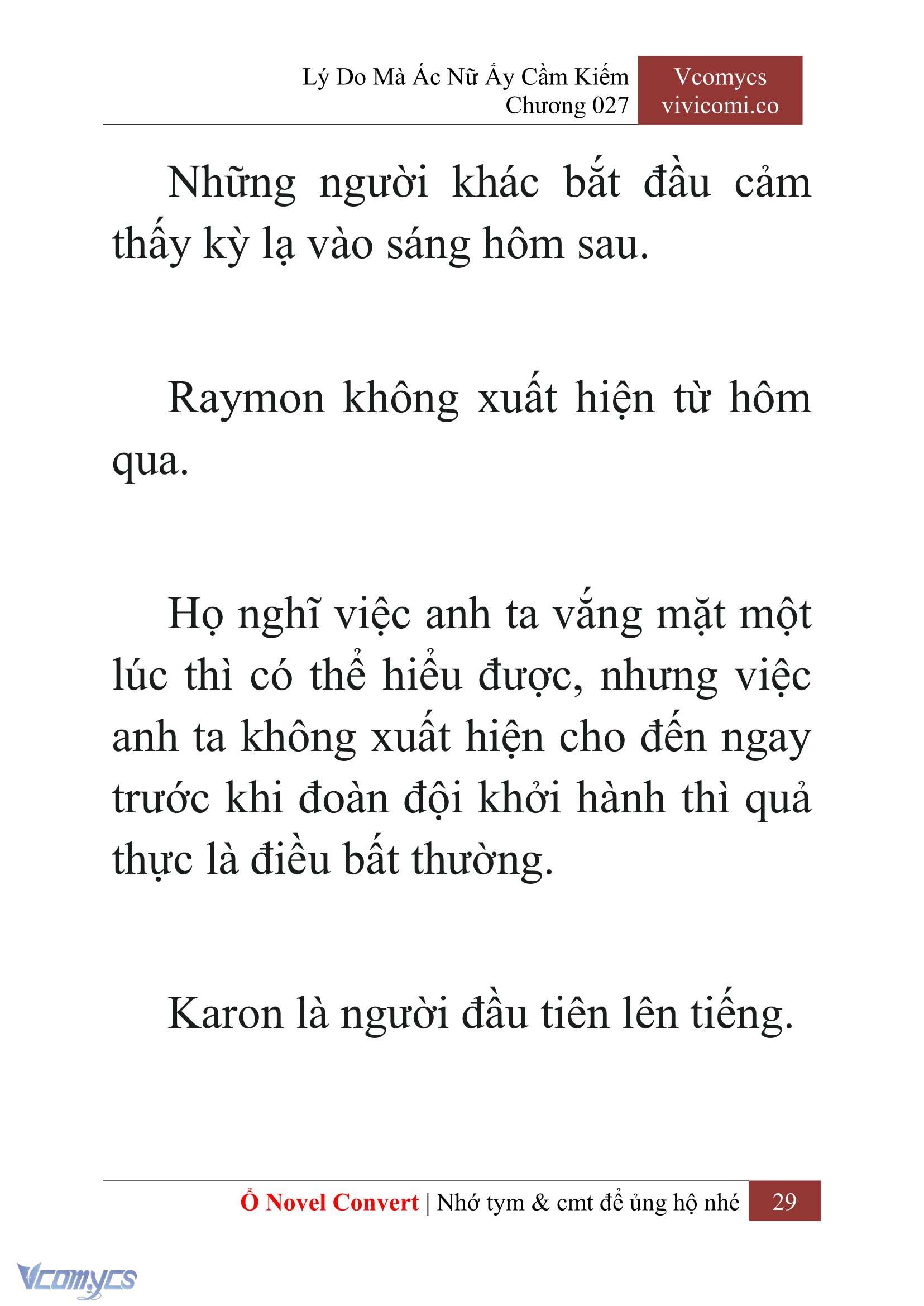 [Novel] Lý Do Mà Ác Nữ Ấy Cầm Kiếm Chap 27 - Next Chap 28