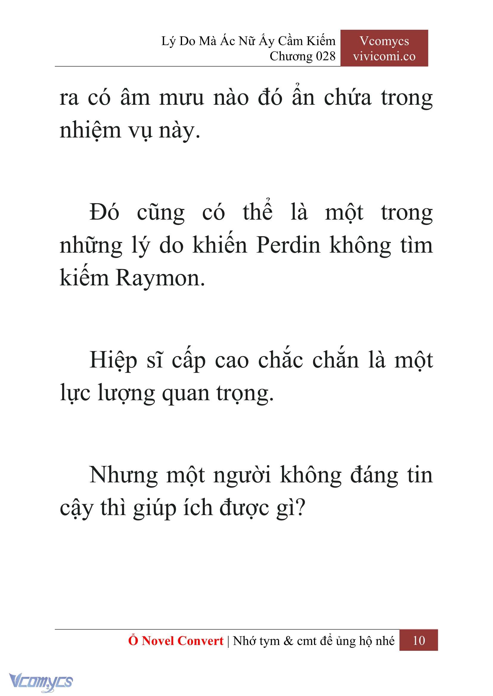 [Novel] Lý Do Mà Ác Nữ Ấy Cầm Kiếm Chap 28 - Next Chap 29