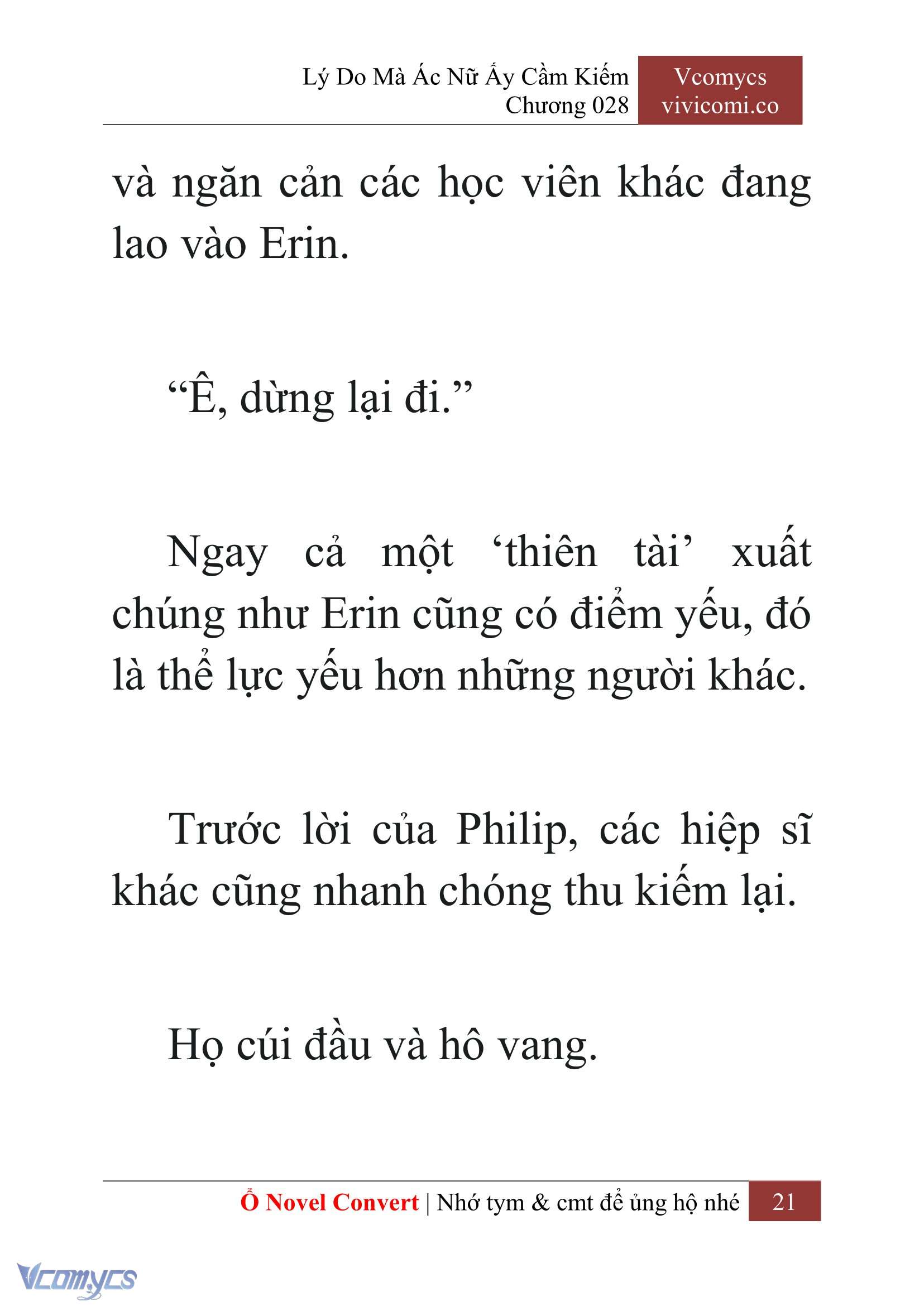 [Novel] Lý Do Mà Ác Nữ Ấy Cầm Kiếm Chap 28 - Next Chap 29