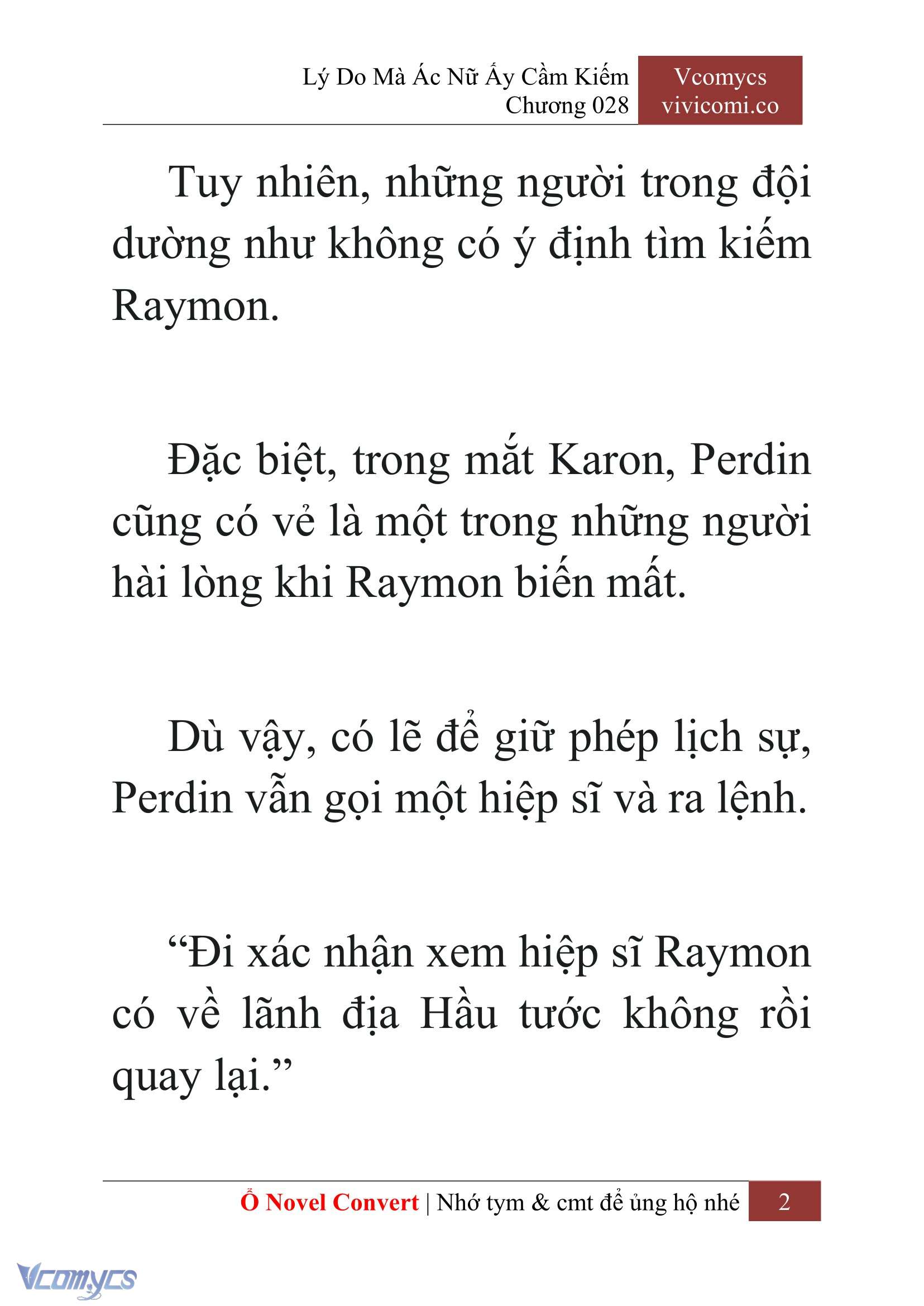 [Novel] Lý Do Mà Ác Nữ Ấy Cầm Kiếm Chap 28 - Next Chap 29