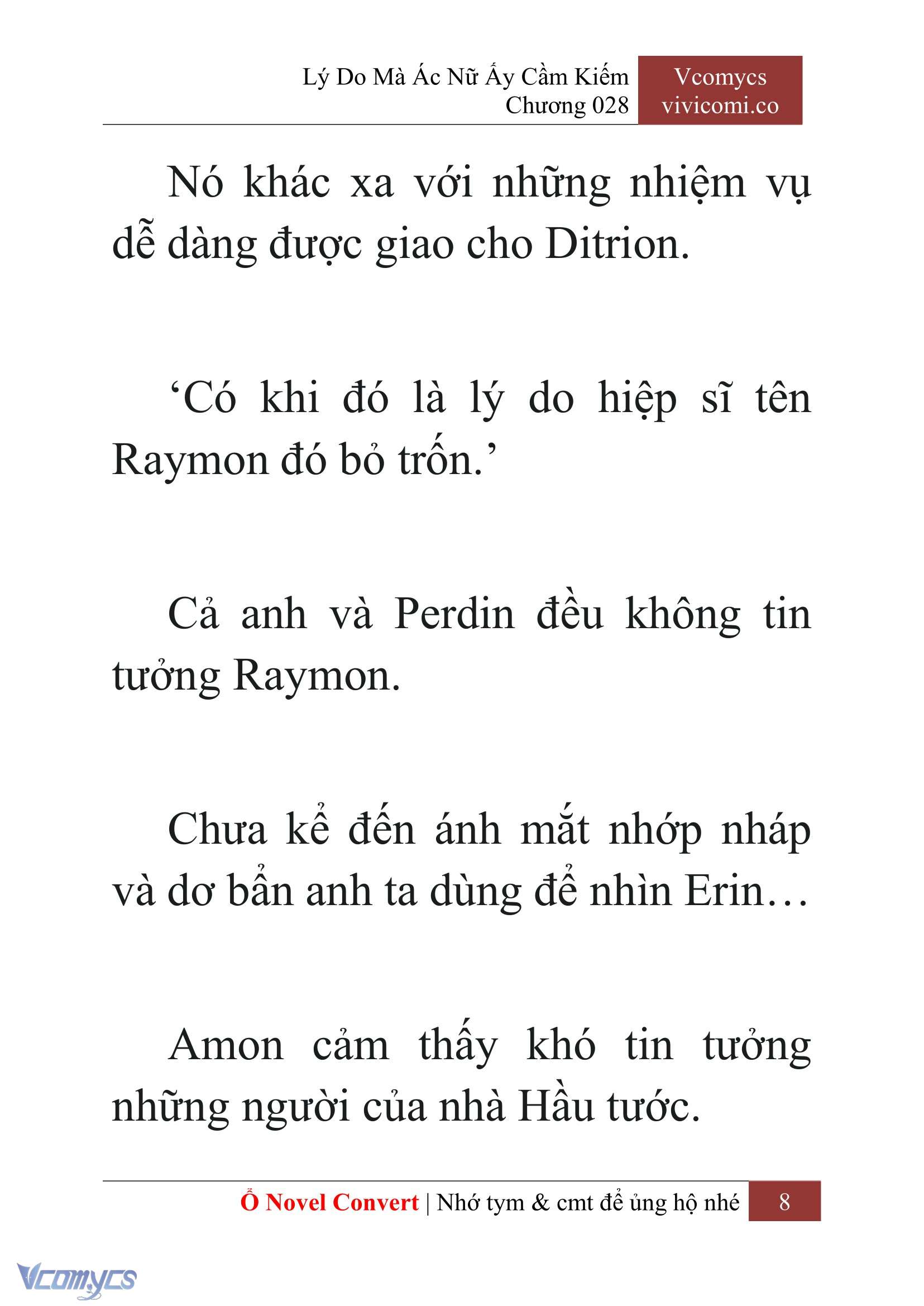 [Novel] Lý Do Mà Ác Nữ Ấy Cầm Kiếm Chap 28 - Next Chap 29