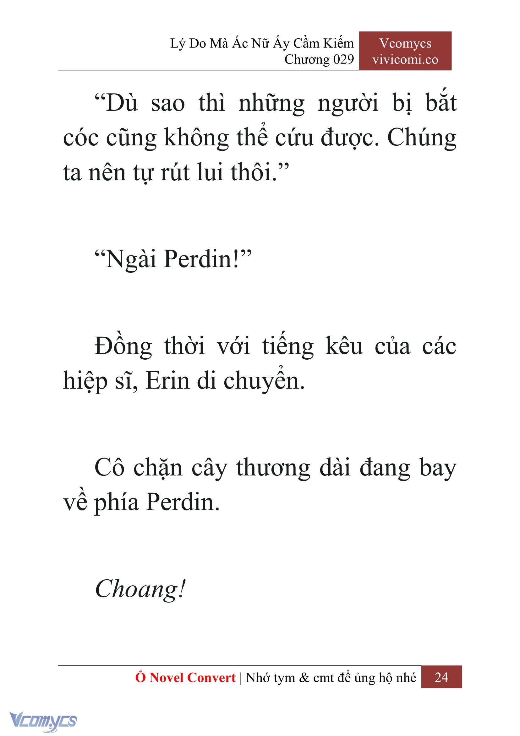 [Novel] Lý Do Mà Ác Nữ Ấy Cầm Kiếm Chap 29 - Next Chap 30