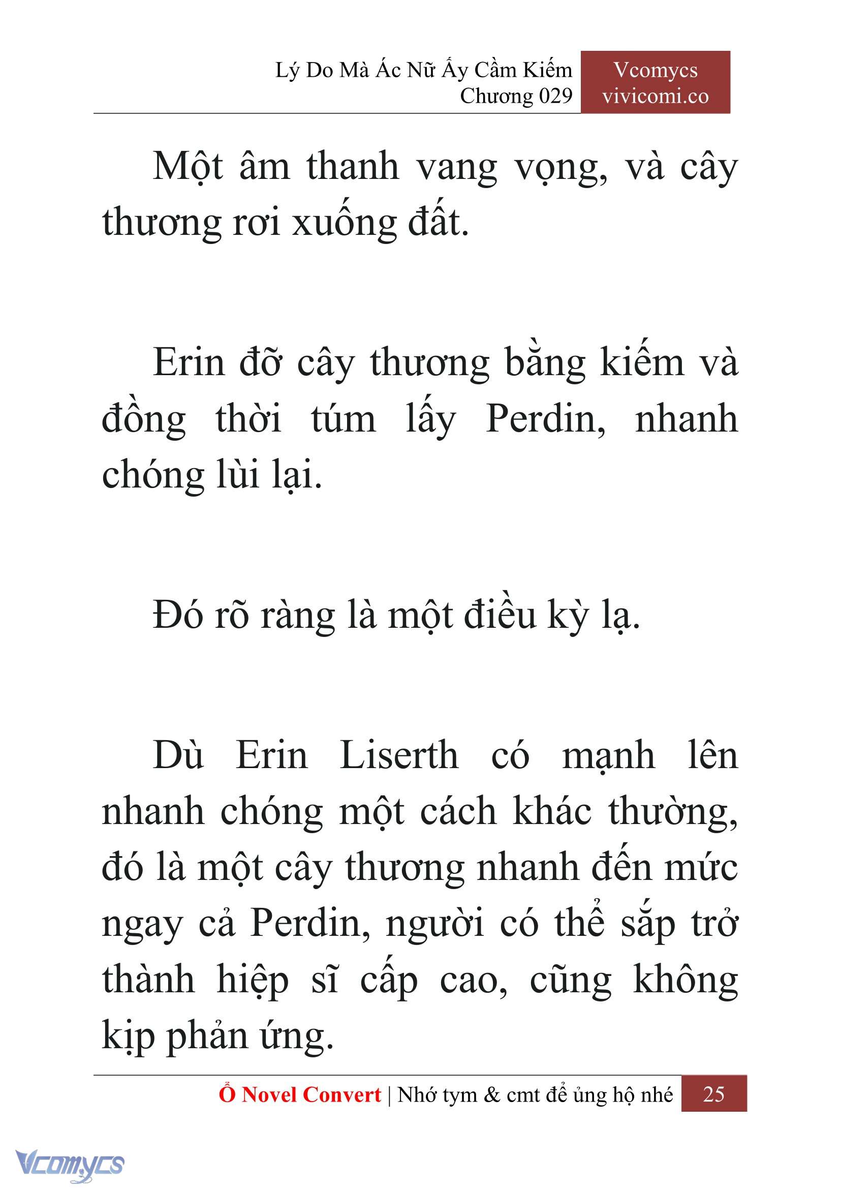 [Novel] Lý Do Mà Ác Nữ Ấy Cầm Kiếm Chap 29 - Next Chap 30