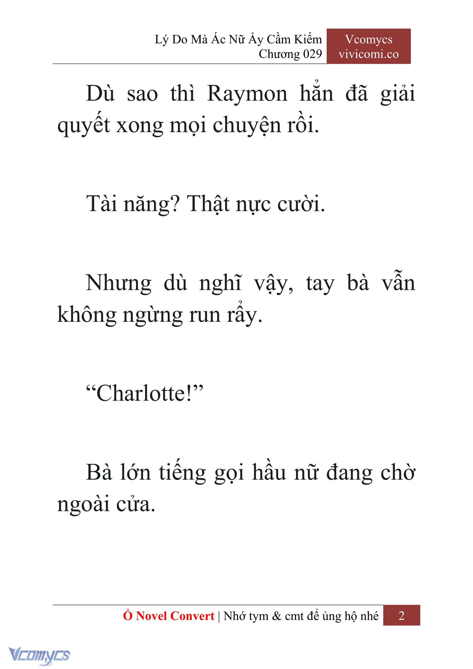 [Novel] Lý Do Mà Ác Nữ Ấy Cầm Kiếm Chap 29 - Next Chap 30