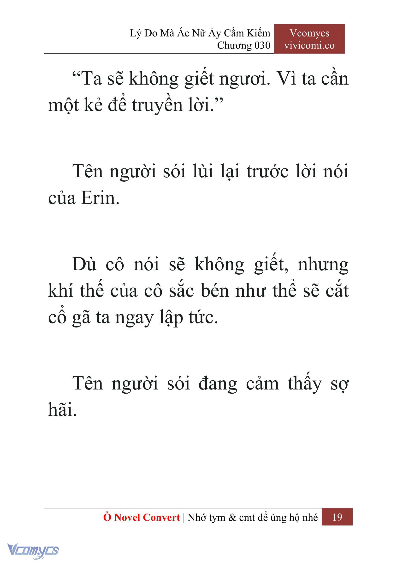 [Novel] Lý Do Mà Ác Nữ Ấy Cầm Kiếm Chap 30 - Next Chap 31