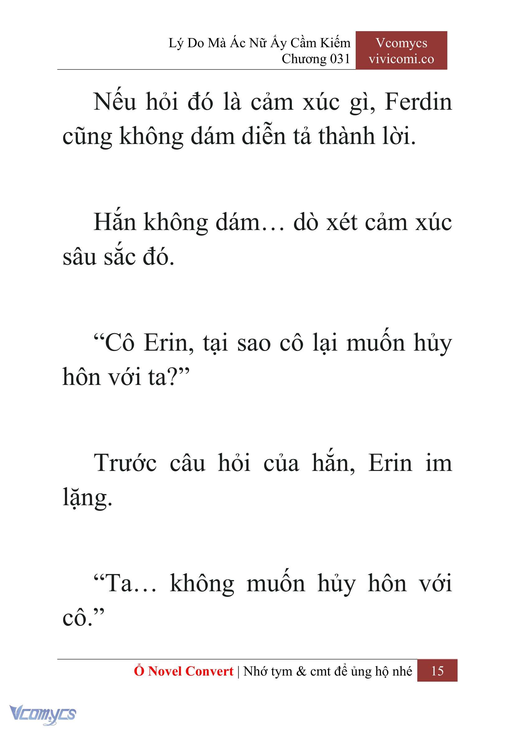 [Novel] Lý Do Mà Ác Nữ Ấy Cầm Kiếm Chap 31 - Next Chap 32