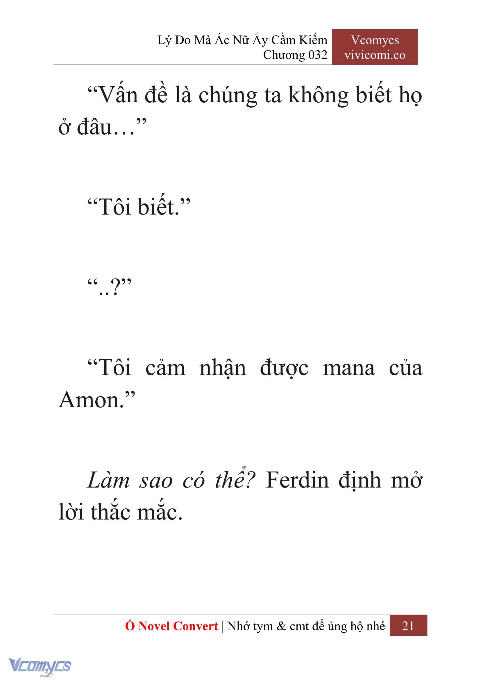 [Novel] Lý Do Mà Ác Nữ Ấy Cầm Kiếm Chap 32 - Next Chap 33