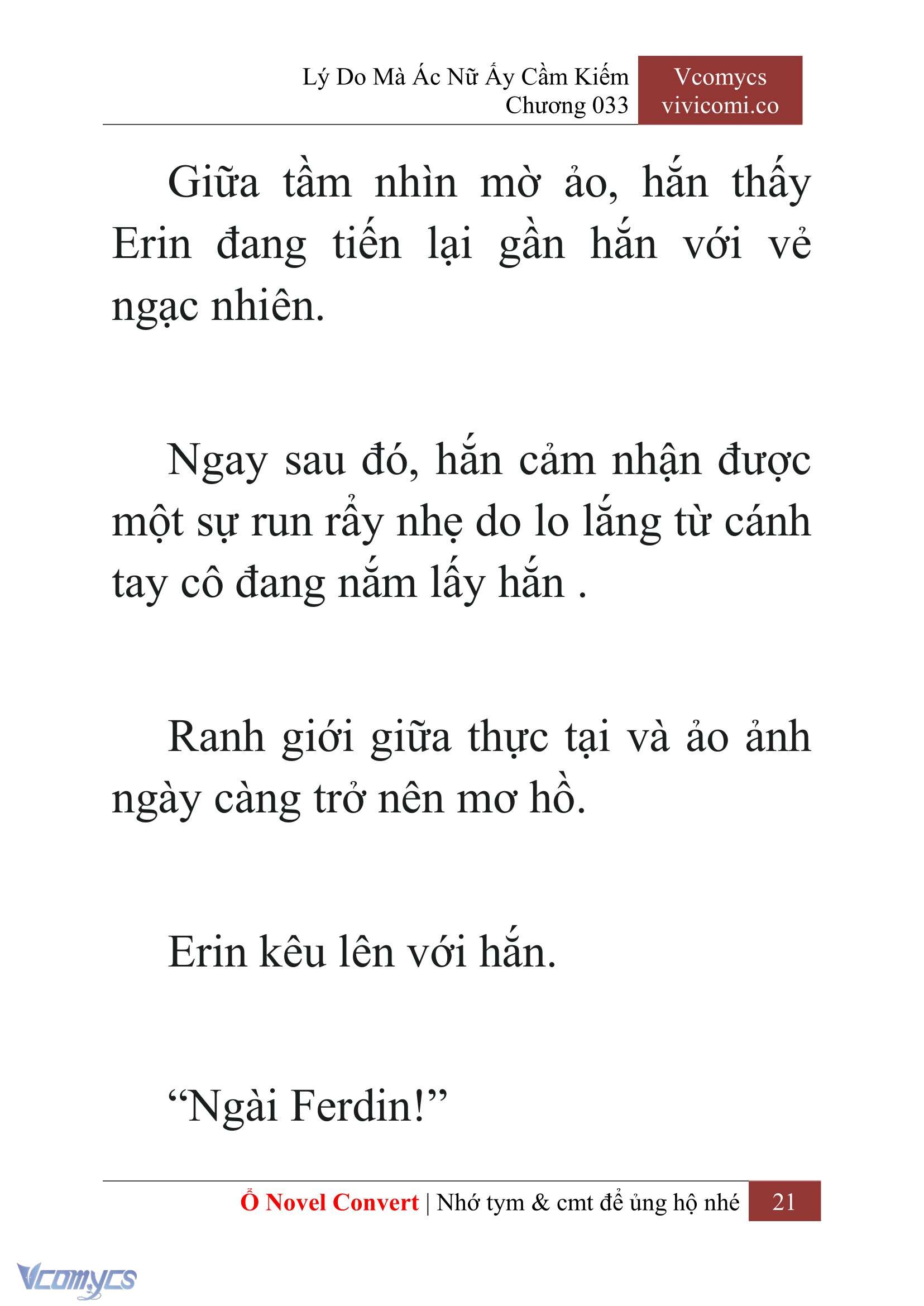 [Novel] Lý Do Mà Ác Nữ Ấy Cầm Kiếm Chap 33 - Next Chap 34