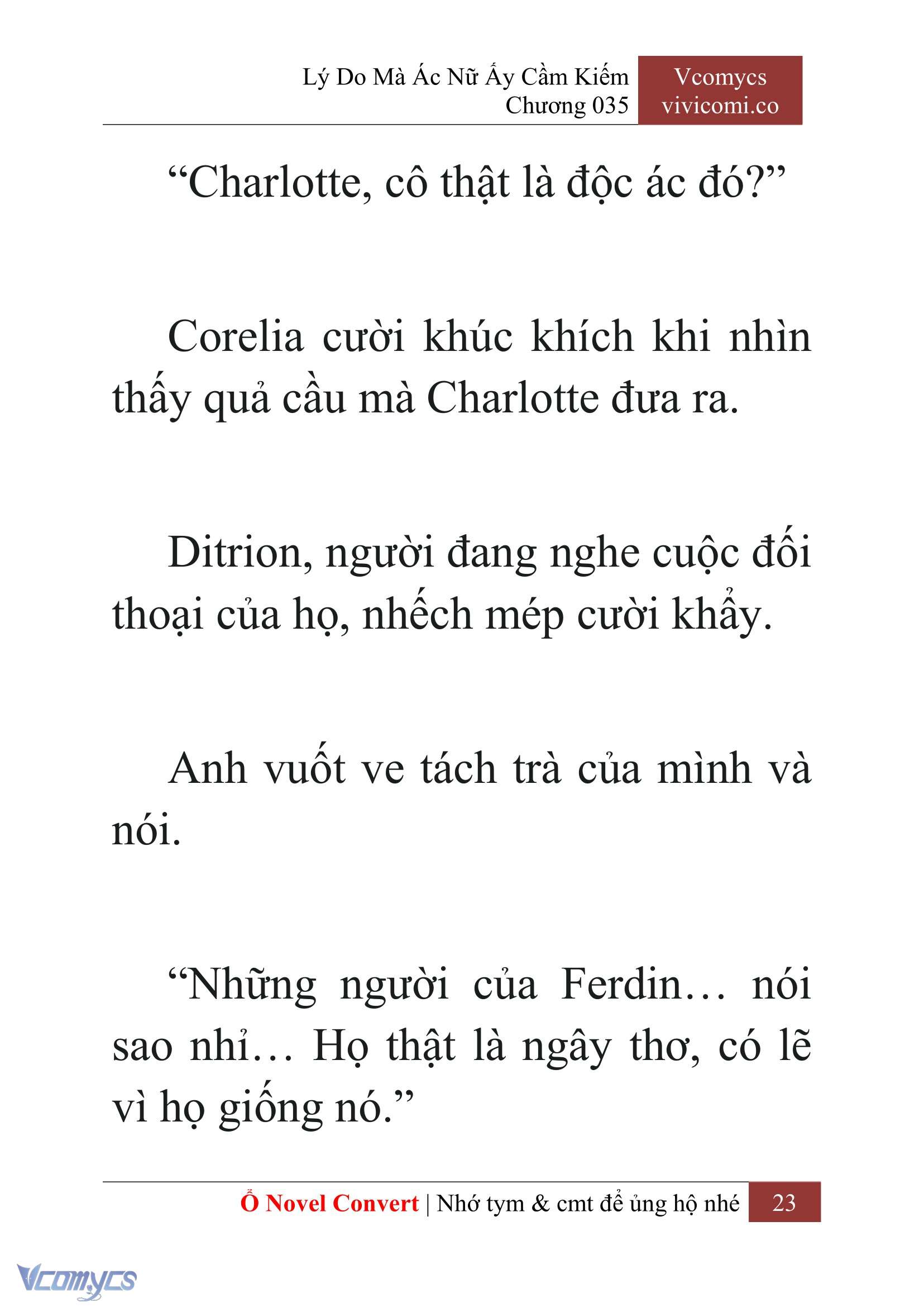 [Novel] Lý Do Mà Ác Nữ Ấy Cầm Kiếm Chap 35 - Next Chap 36