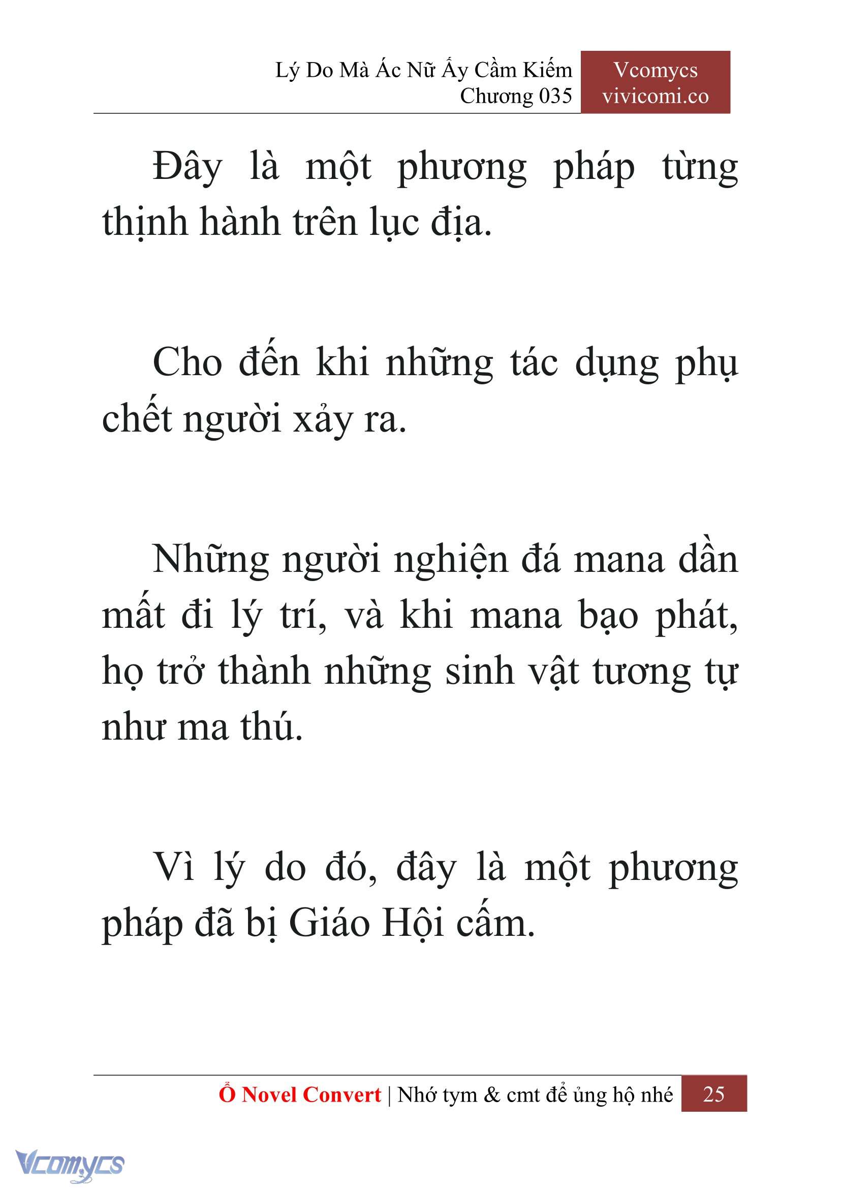 [Novel] Lý Do Mà Ác Nữ Ấy Cầm Kiếm Chap 35 - Next Chap 36
