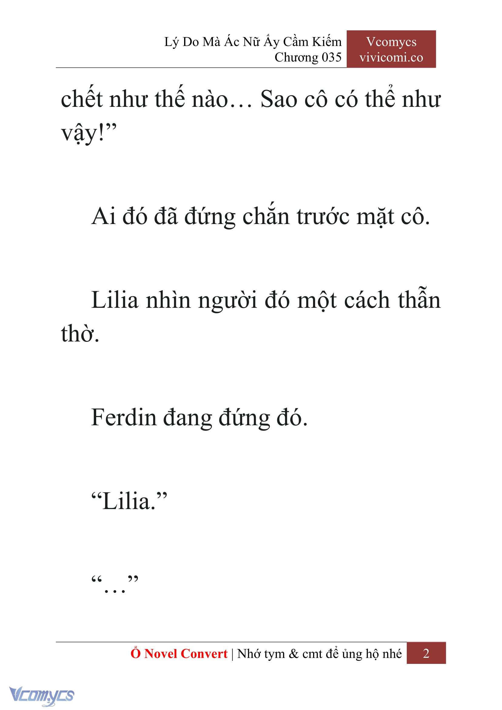 [Novel] Lý Do Mà Ác Nữ Ấy Cầm Kiếm Chap 35 - Next Chap 36