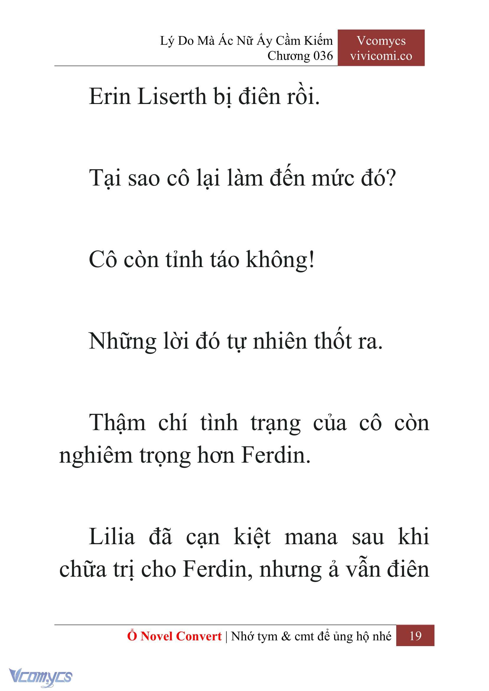 [Novel] Lý Do Mà Ác Nữ Ấy Cầm Kiếm Chap 36 - Next Chap 37