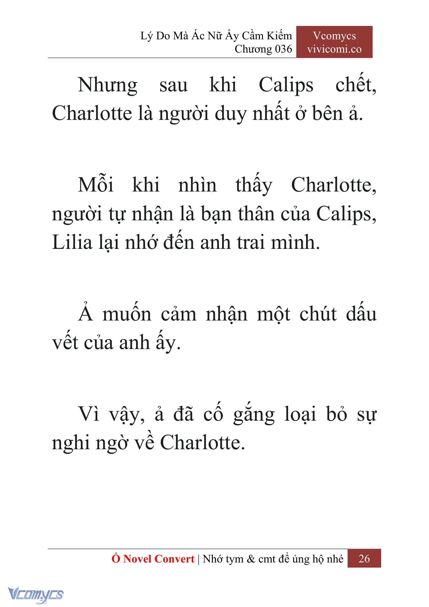 [Novel] Lý Do Mà Ác Nữ Ấy Cầm Kiếm Chap 36 - Next Chap 37
