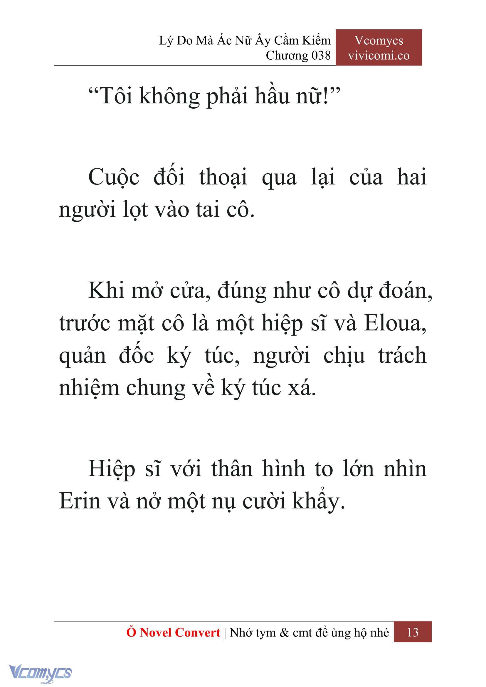 [Novel] Lý Do Mà Ác Nữ Ấy Cầm Kiếm Chap 38 - Next Chap 39