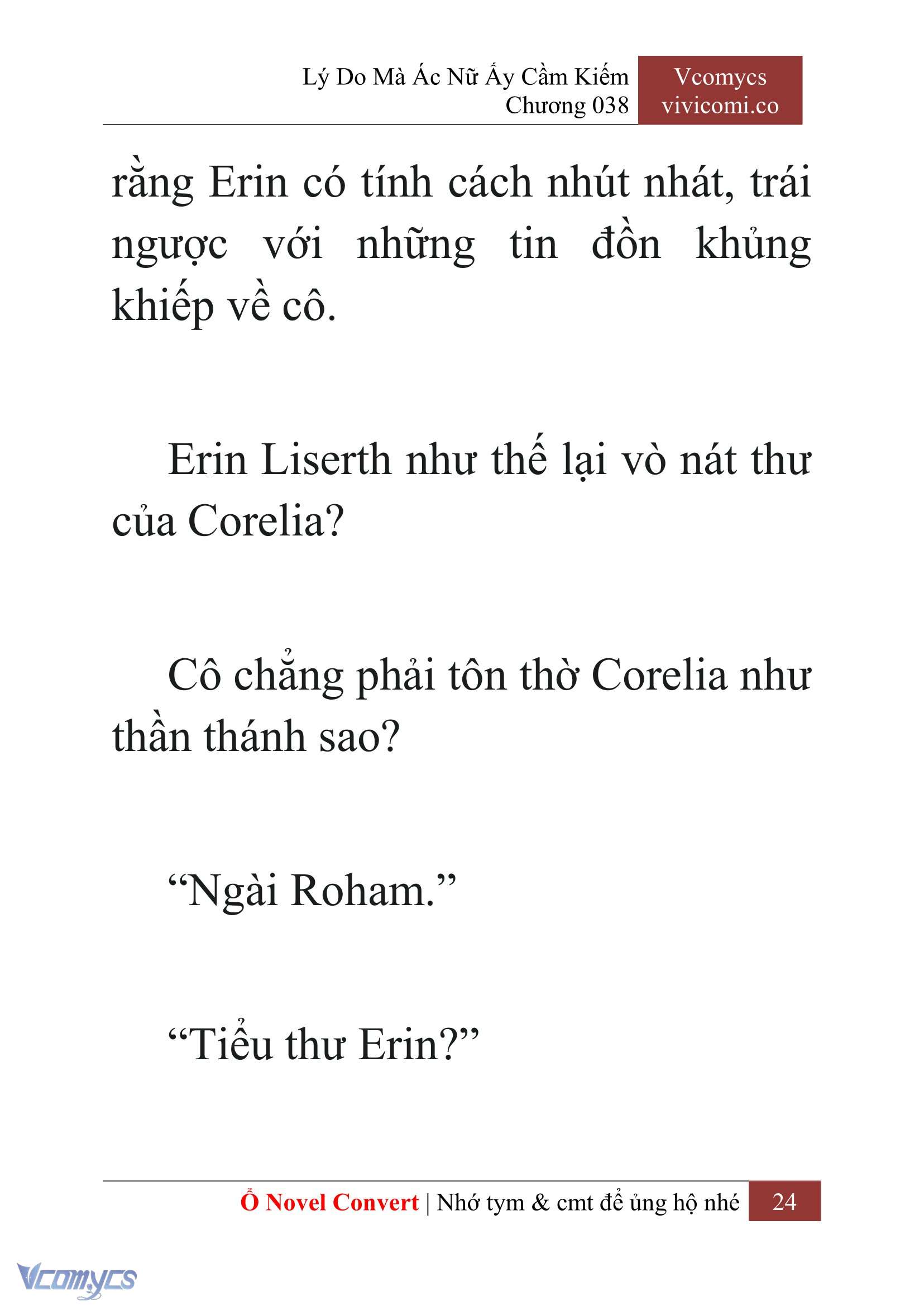 [Novel] Lý Do Mà Ác Nữ Ấy Cầm Kiếm Chap 38 - Next Chap 39