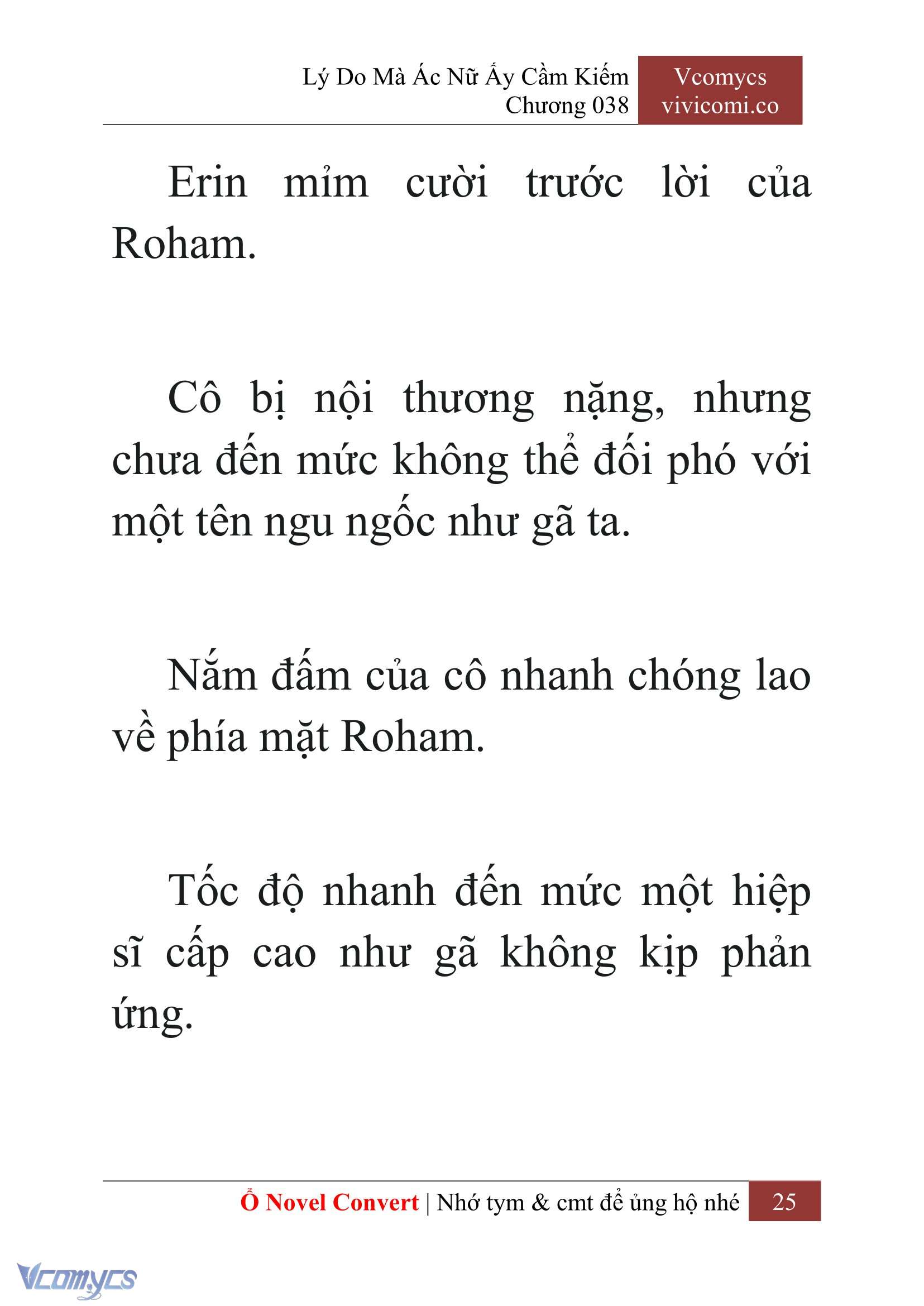 [Novel] Lý Do Mà Ác Nữ Ấy Cầm Kiếm Chap 38 - Next Chap 39