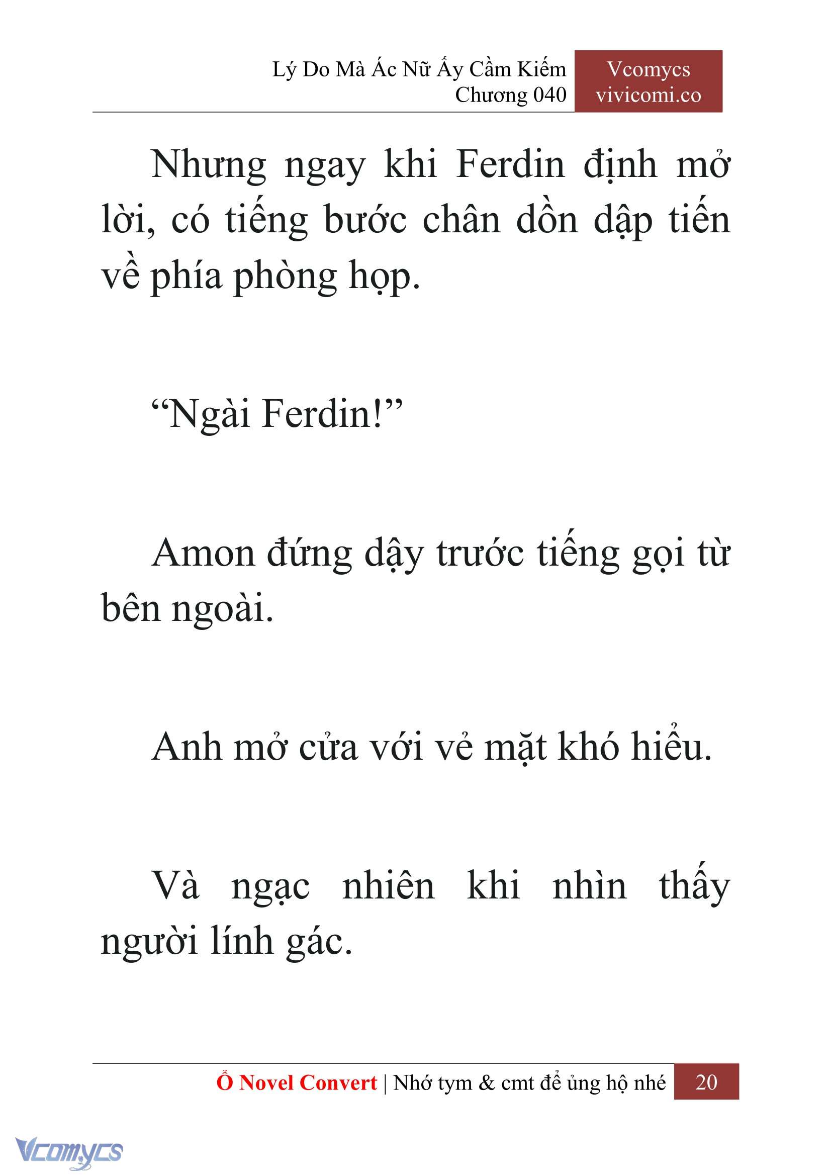 [Novel] Lý Do Mà Ác Nữ Ấy Cầm Kiếm Chap 40 - Next Chap 41