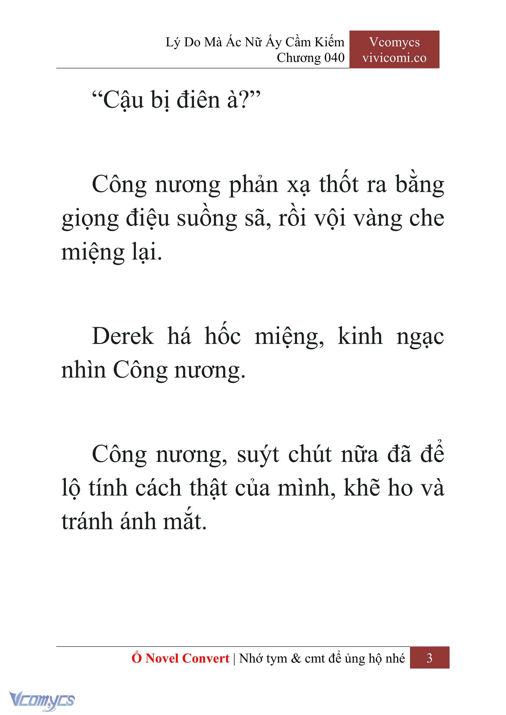 [Novel] Lý Do Mà Ác Nữ Ấy Cầm Kiếm Chap 40 - Next Chap 41