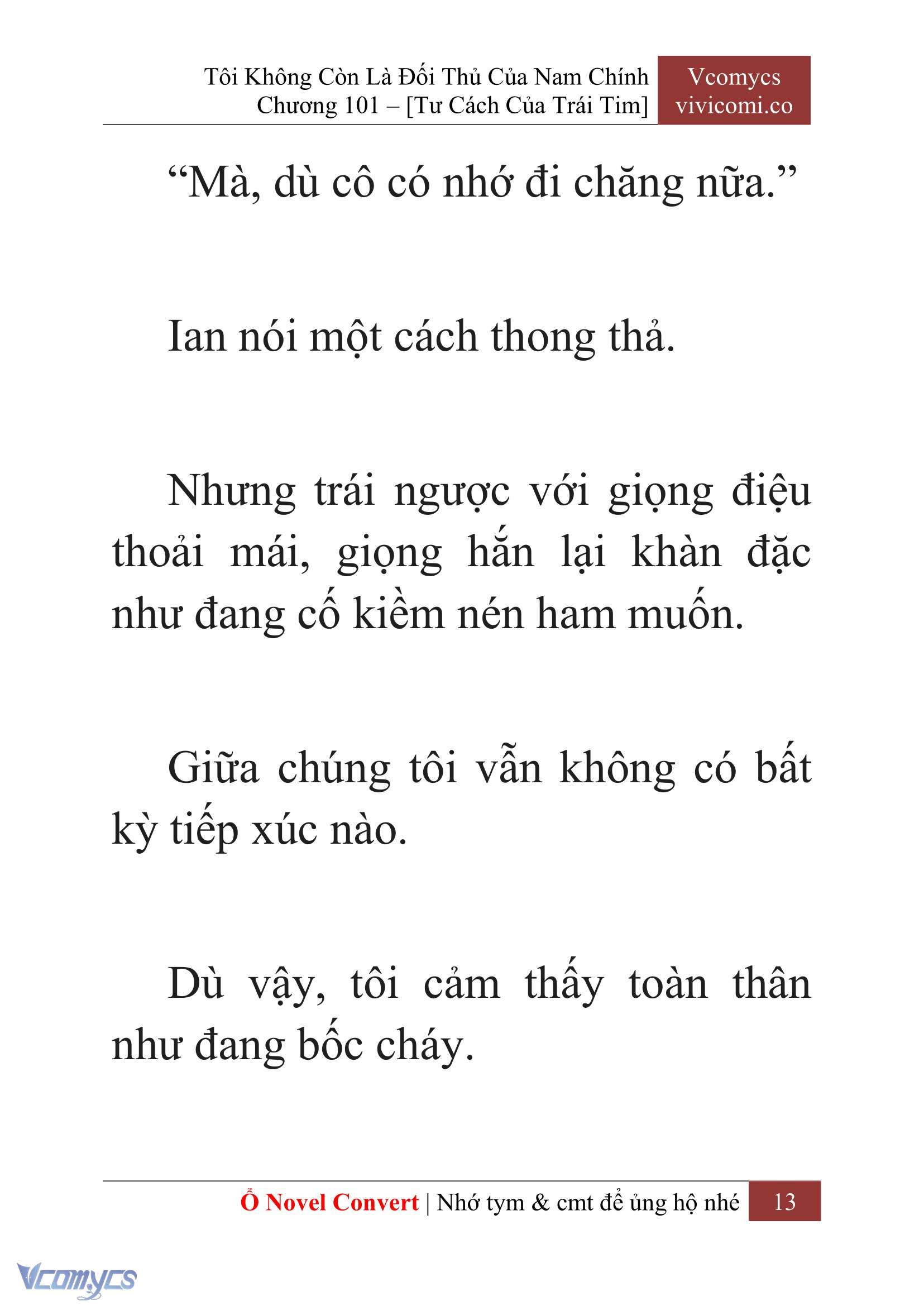 [Novel] Tôi Không Còn Là Đối Thủ Của Nam Chính Chap 101 - Next Chap 102