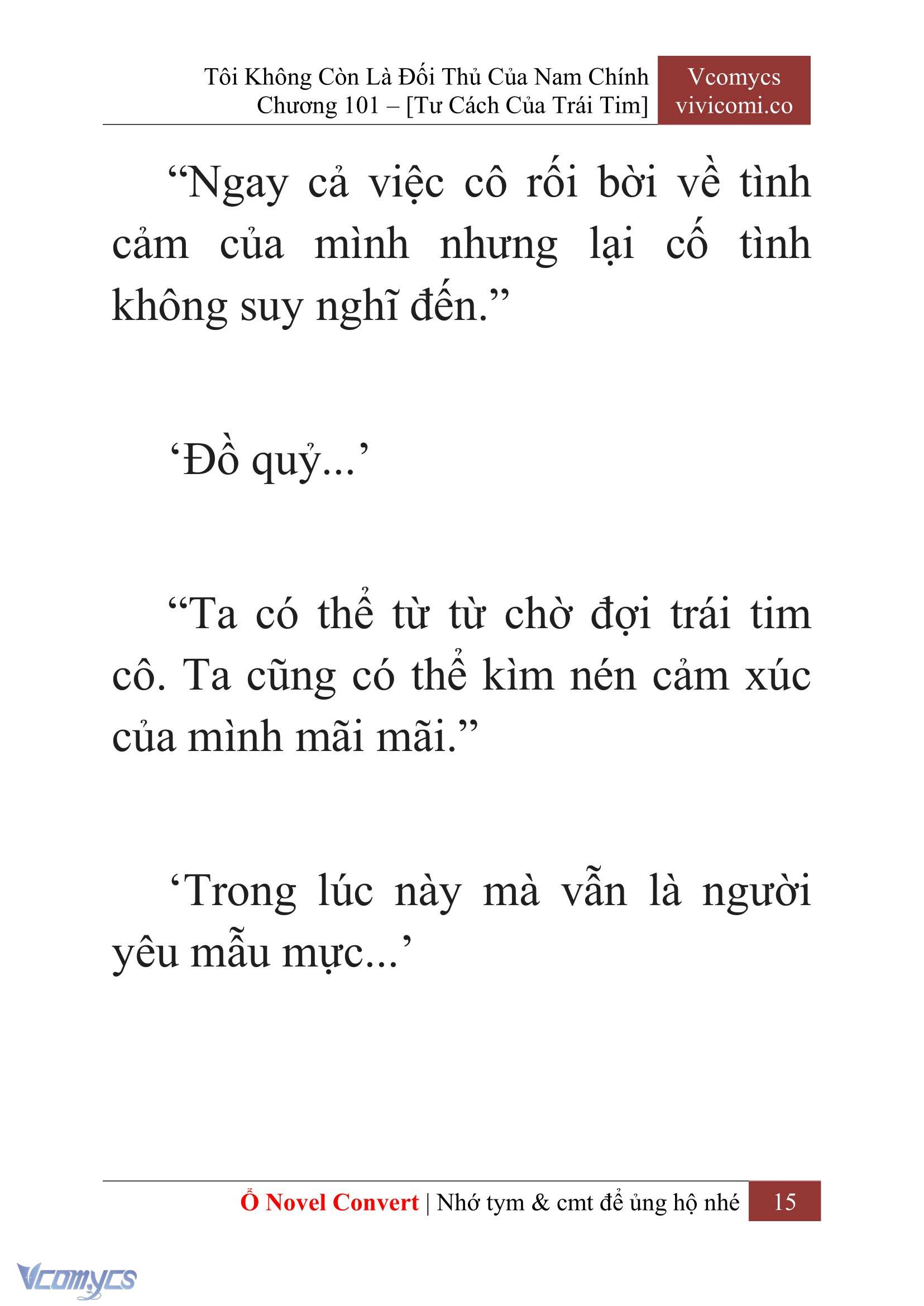 [Novel] Tôi Không Còn Là Đối Thủ Của Nam Chính Chap 101 - Next Chap 102