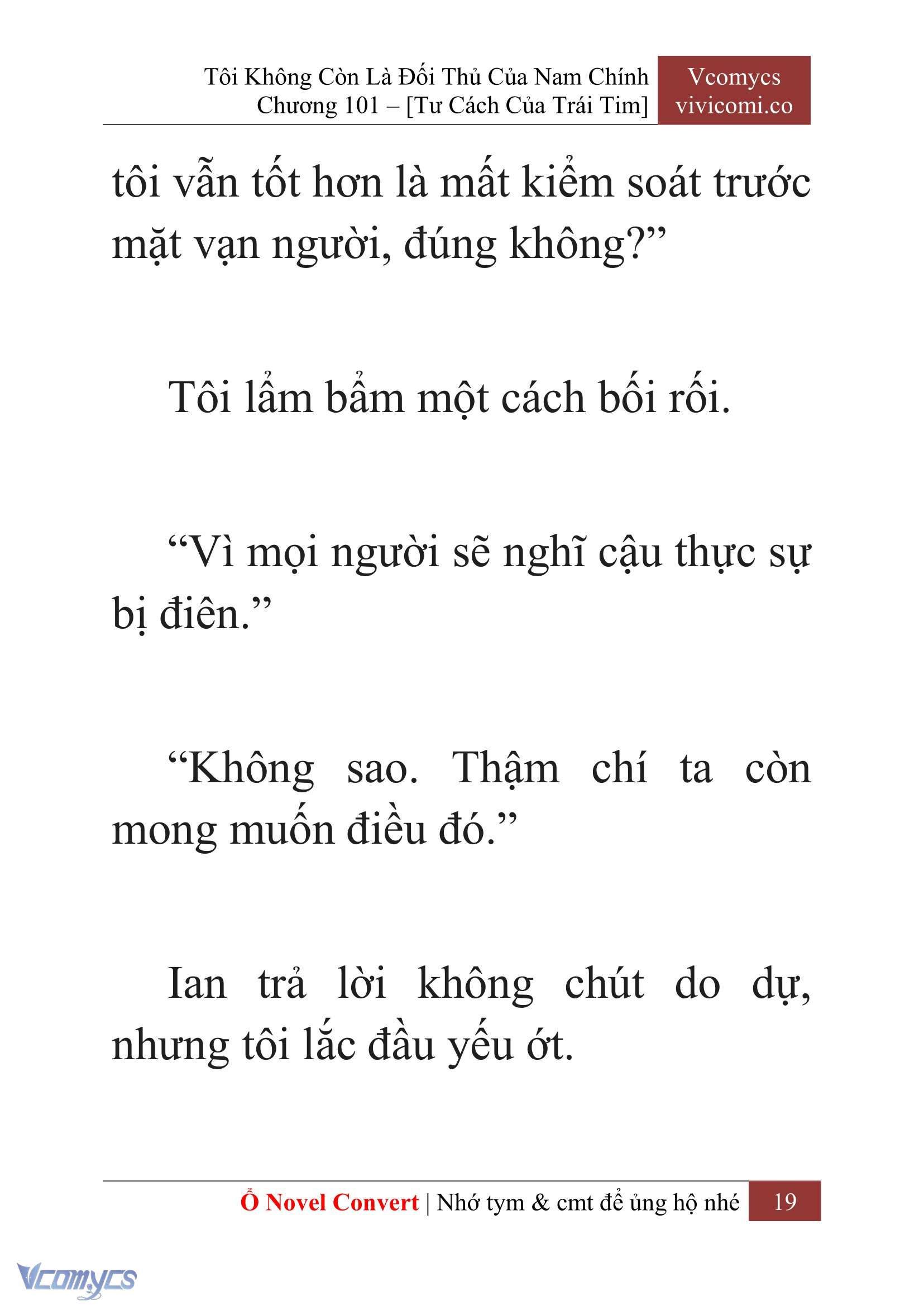 [Novel] Tôi Không Còn Là Đối Thủ Của Nam Chính Chap 101 - Next Chap 102