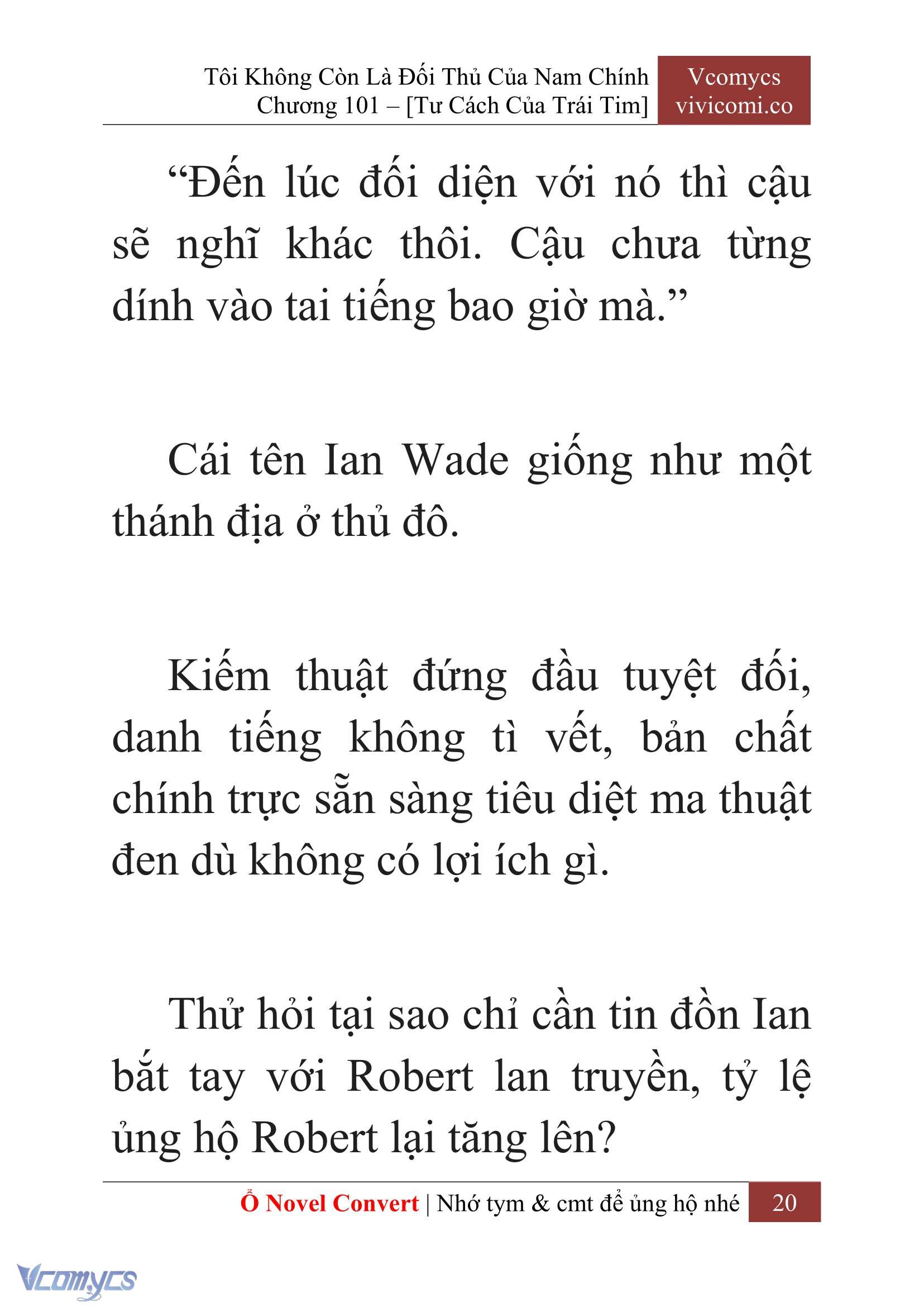 [Novel] Tôi Không Còn Là Đối Thủ Của Nam Chính Chap 101 - Next Chap 102