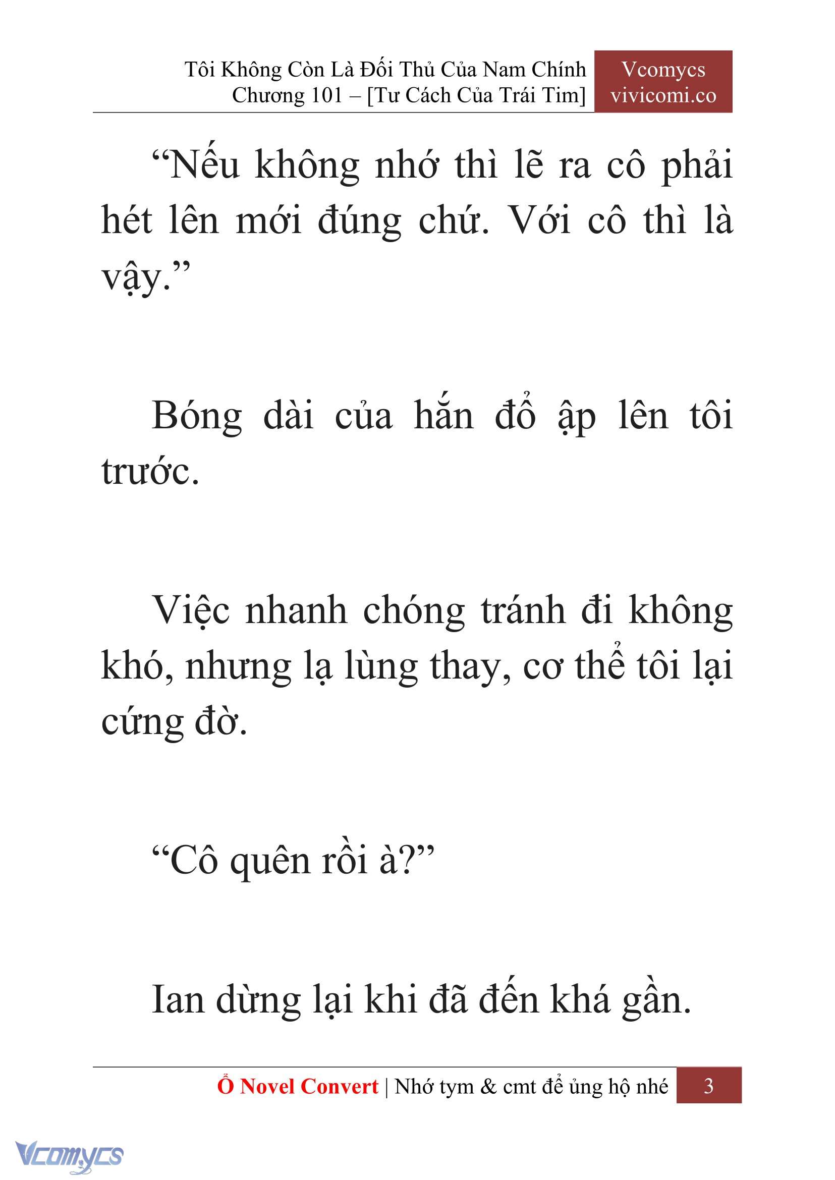 [Novel] Tôi Không Còn Là Đối Thủ Của Nam Chính Chap 101 - Next Chap 102