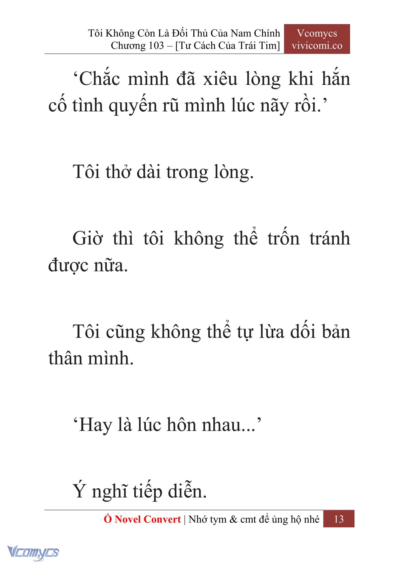 [Novel] Tôi Không Còn Là Đối Thủ Của Nam Chính Chap 103 - Next Chap 104