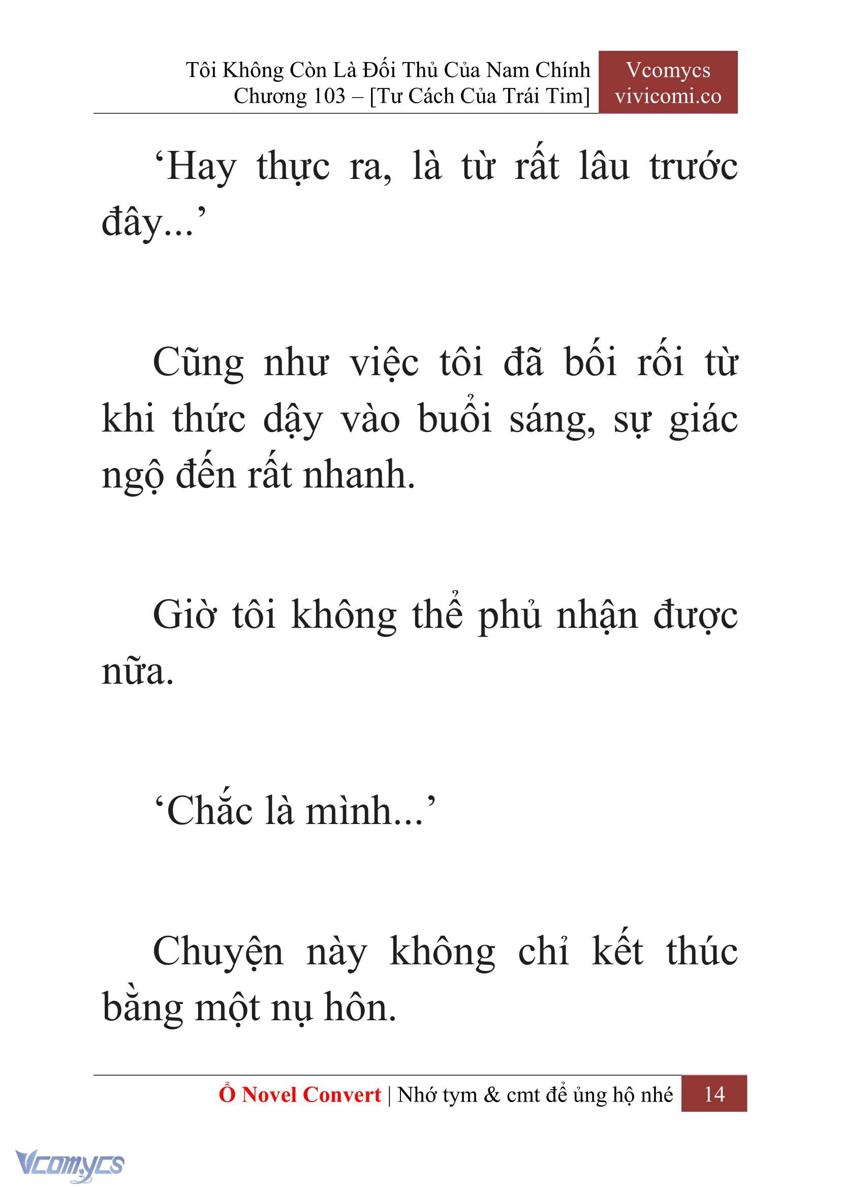 [Novel] Tôi Không Còn Là Đối Thủ Của Nam Chính Chap 103 - Next Chap 104