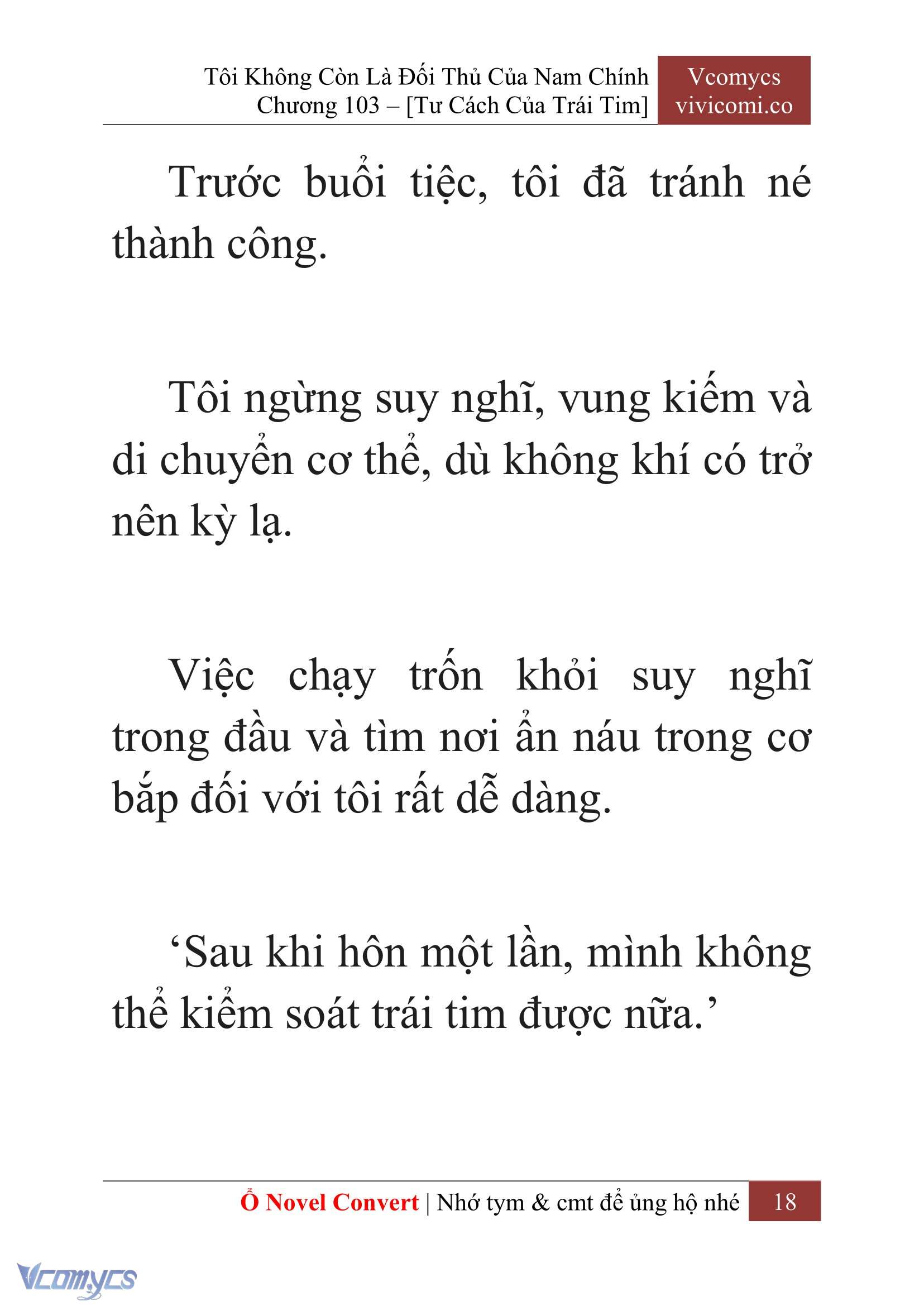 [Novel] Tôi Không Còn Là Đối Thủ Của Nam Chính Chap 103 - Next Chap 104