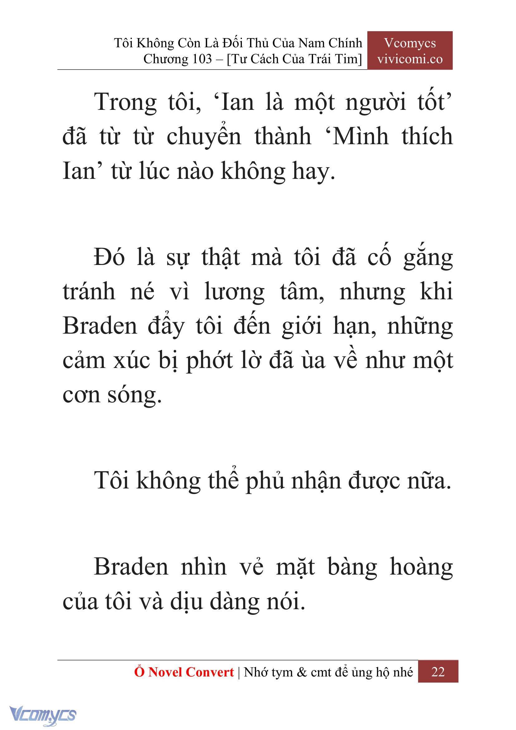 [Novel] Tôi Không Còn Là Đối Thủ Của Nam Chính Chap 103 - Next Chap 104