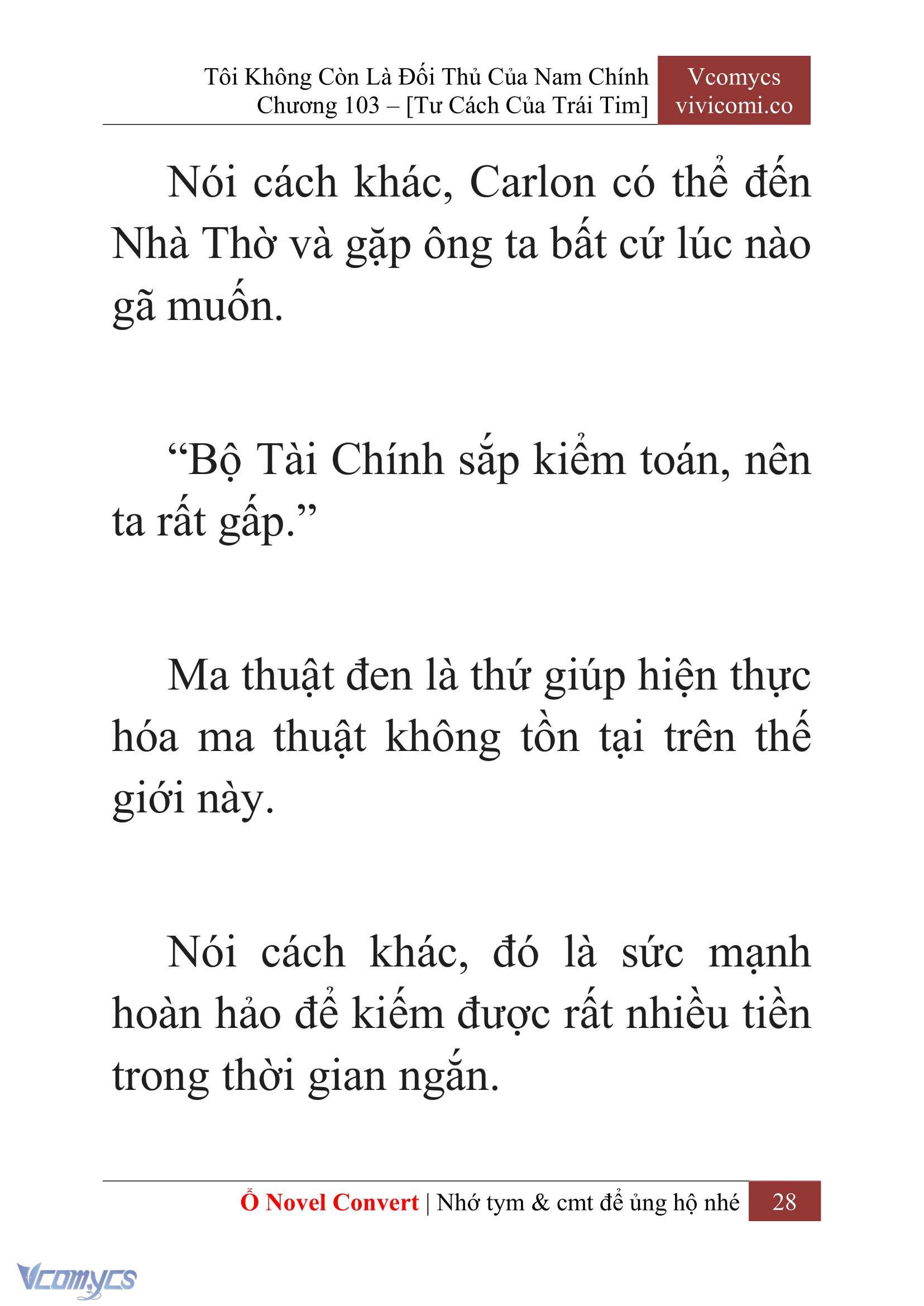 [Novel] Tôi Không Còn Là Đối Thủ Của Nam Chính Chap 103 - Next Chap 104