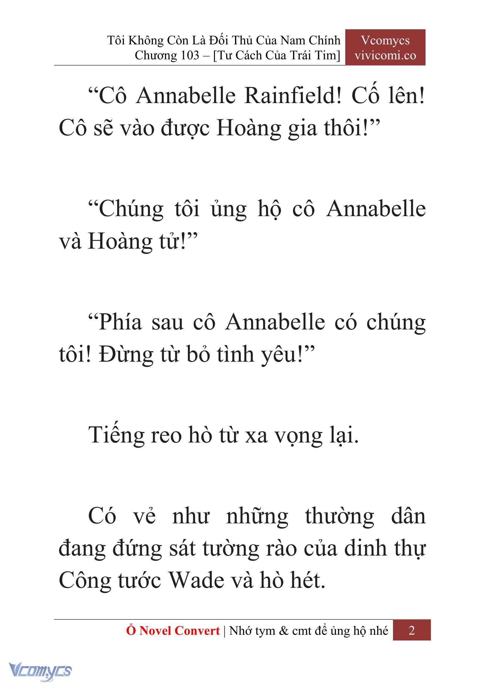 [Novel] Tôi Không Còn Là Đối Thủ Của Nam Chính Chap 103 - Next Chap 104