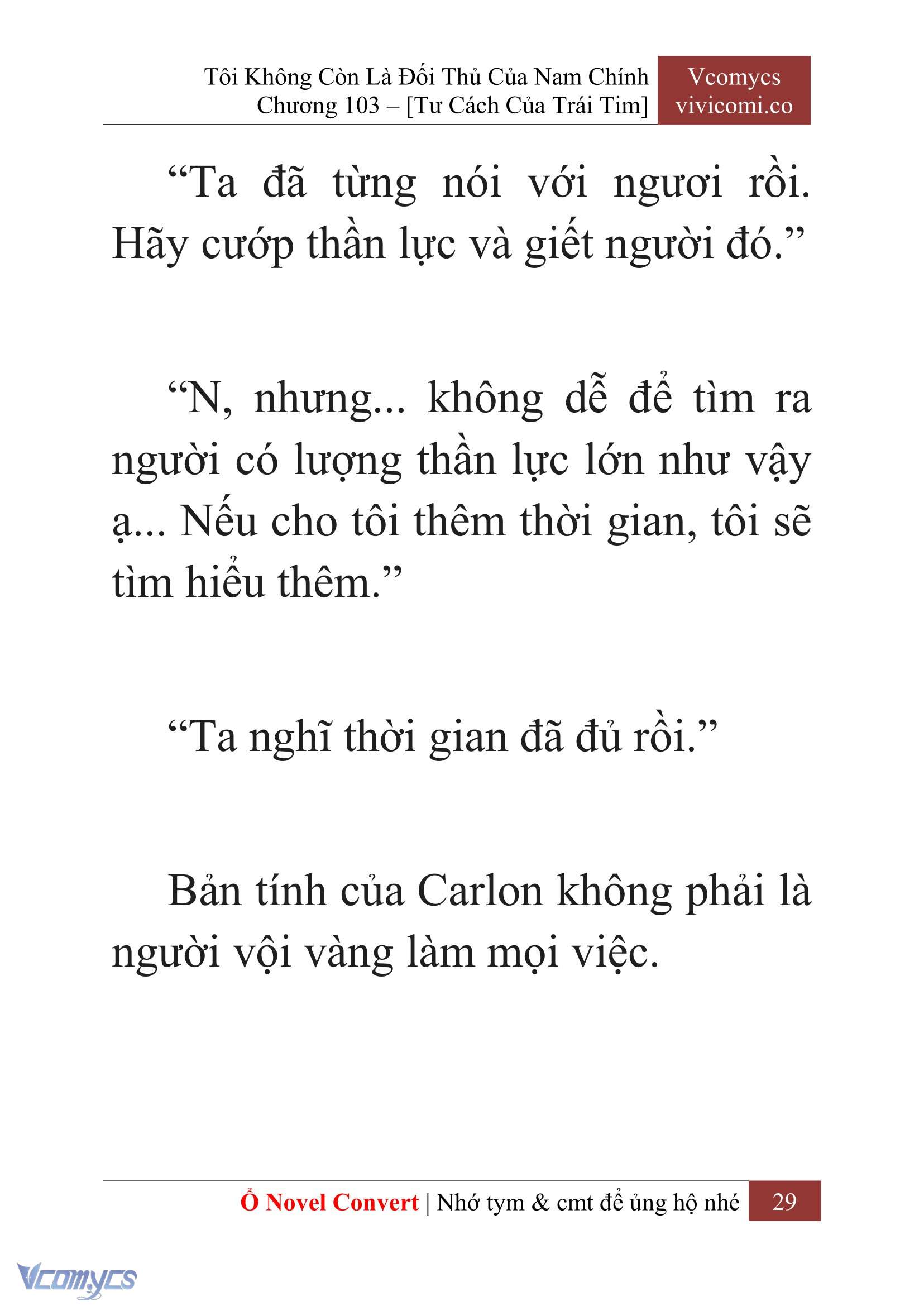 [Novel] Tôi Không Còn Là Đối Thủ Của Nam Chính Chap 103 - Next Chap 104