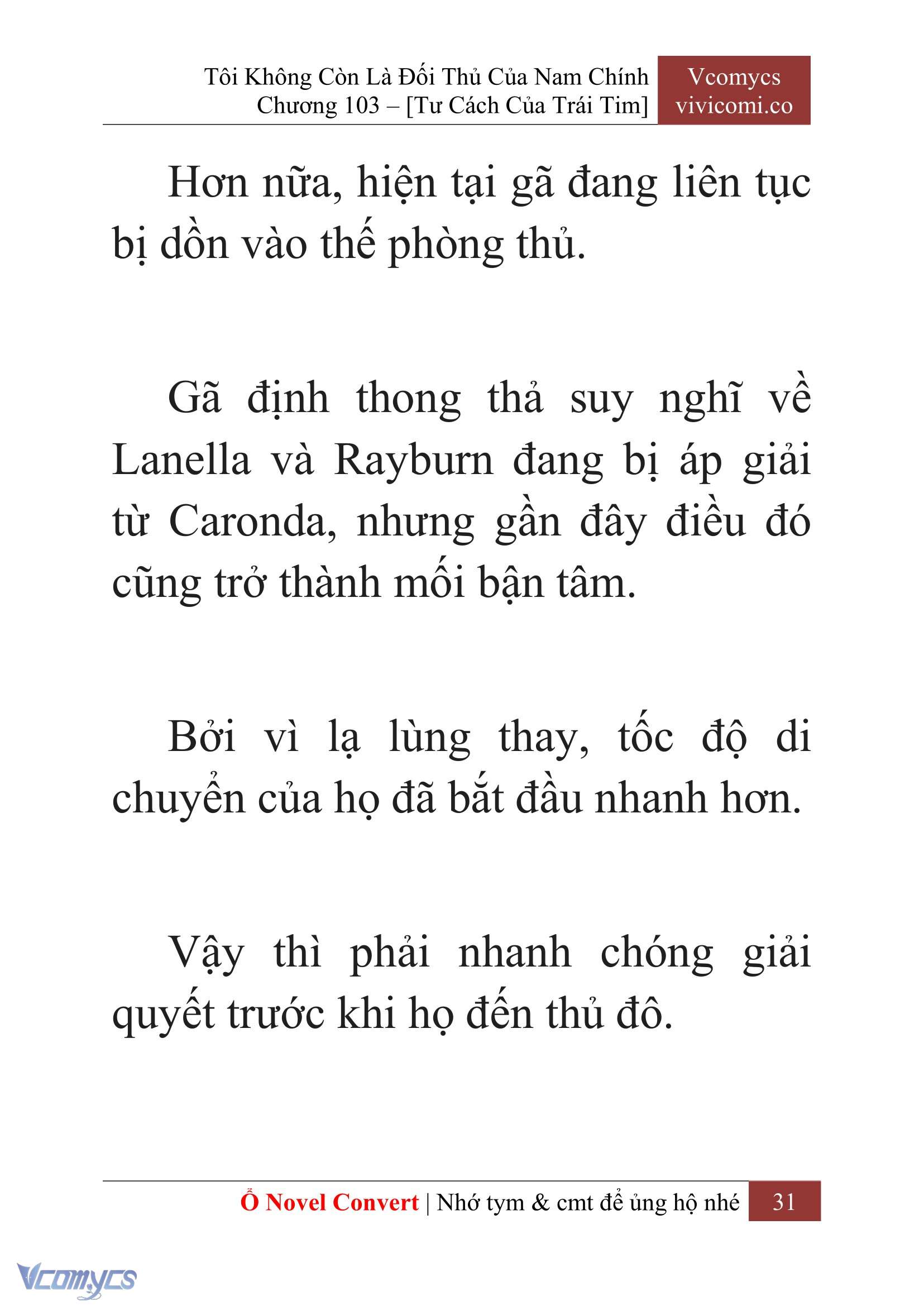 [Novel] Tôi Không Còn Là Đối Thủ Của Nam Chính Chap 103 - Next Chap 104