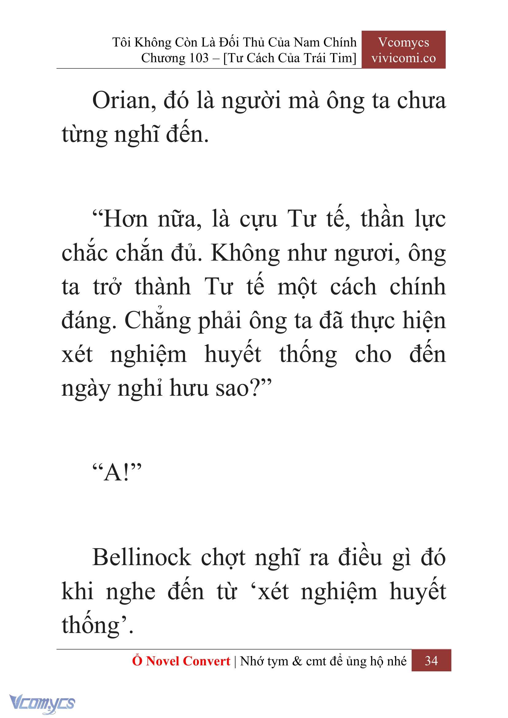 [Novel] Tôi Không Còn Là Đối Thủ Của Nam Chính Chap 103 - Next Chap 104